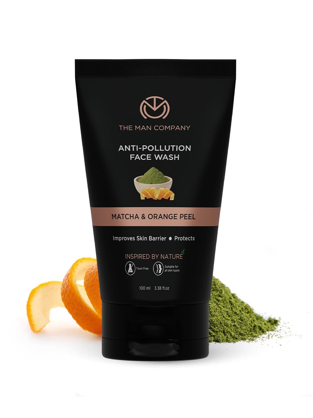 THE MAN COMPANY Men Matcha & Orange Peel Anti-Pollution Face Wash - 100ml - view 1