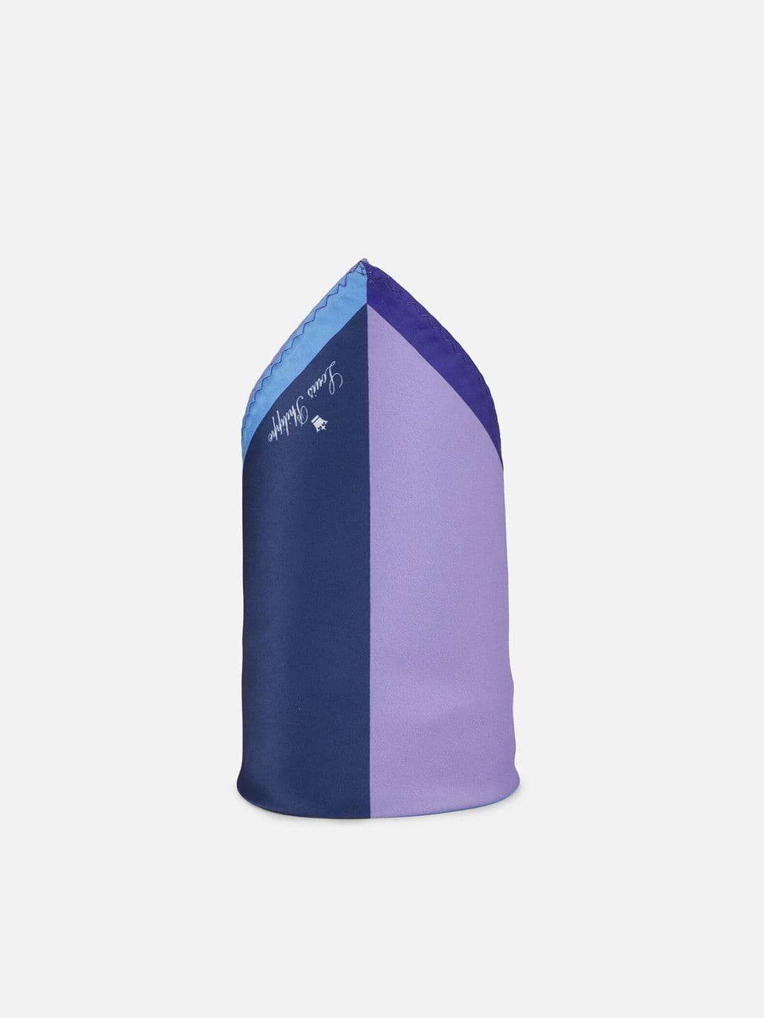 Louis Philippe Men Blue Colourblocked Pocket Square - view 1
