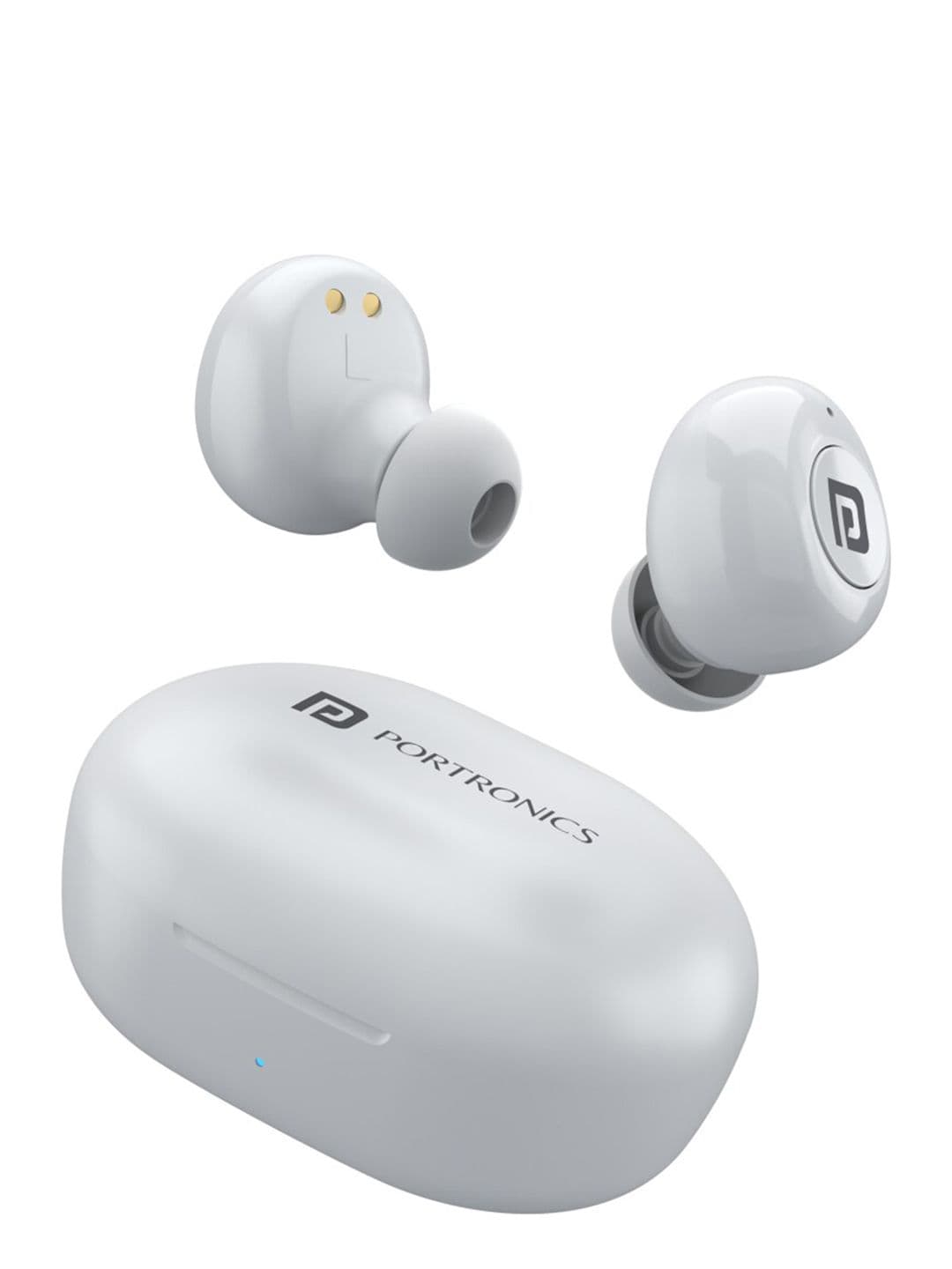 Portronics White Harmonics Twins S3 Smart TWS Bluetooth Earbuds - view 1