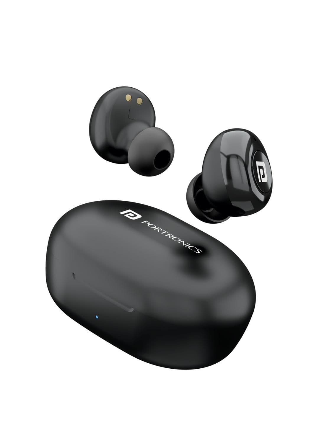 Portronics Black Harmonics Twins S3 Smart TWS Bluetooth Earbuds - view 1