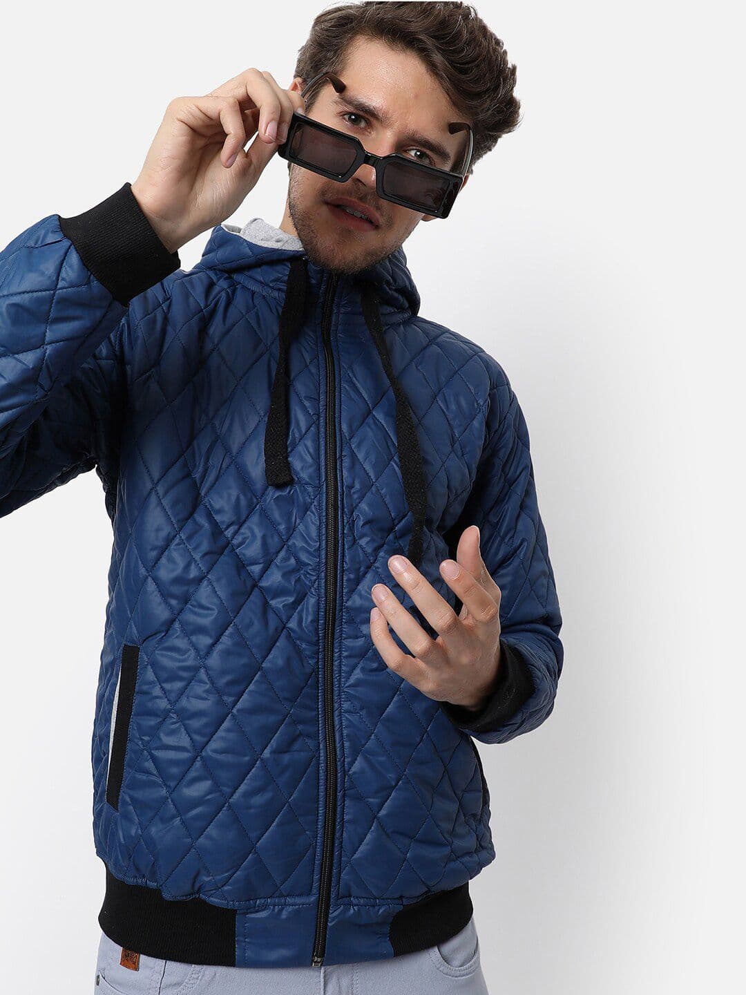CAHOOT Men Blue Quilted Casual Jacket - view 1