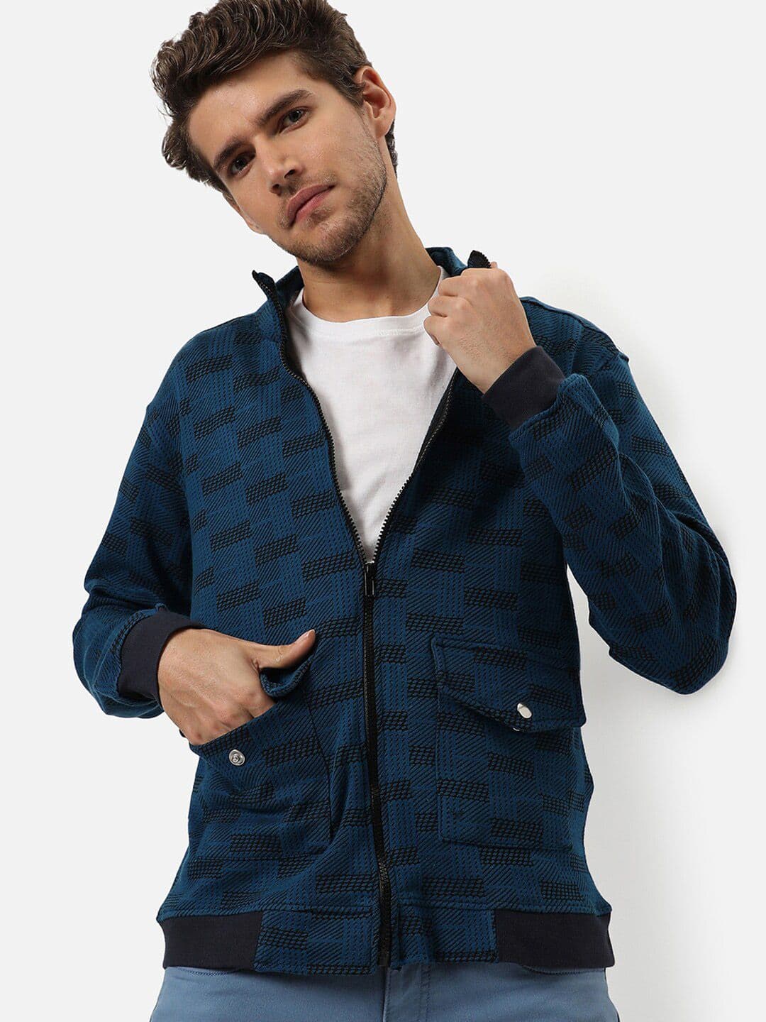 CAHOOT Men Blue Windcheater Outdoor Bomber Jacket - view 1