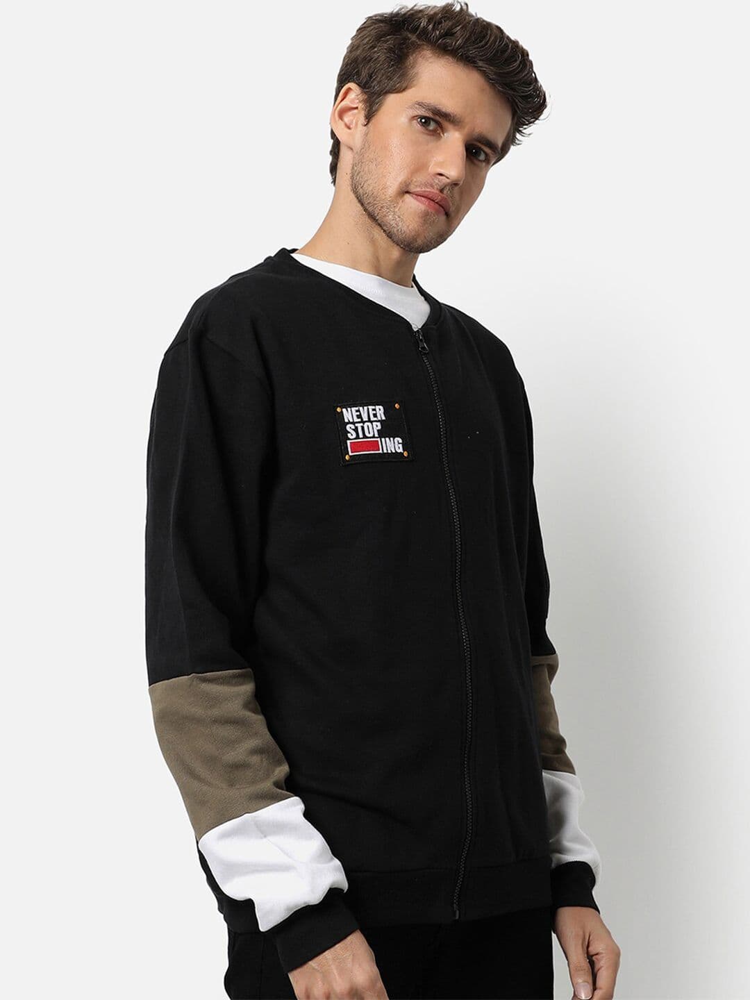 CAHOOT Men Black Cotton Sweatshirt - view 1