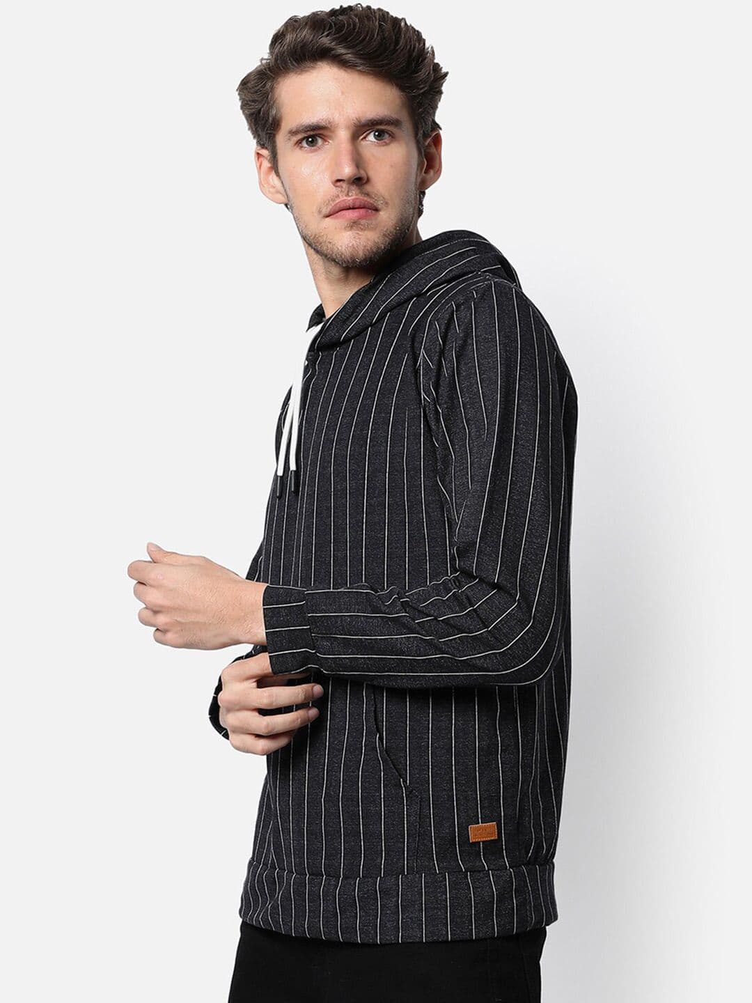 CAHOOT Men Charcoal Hooded Sweatshirt - view 1