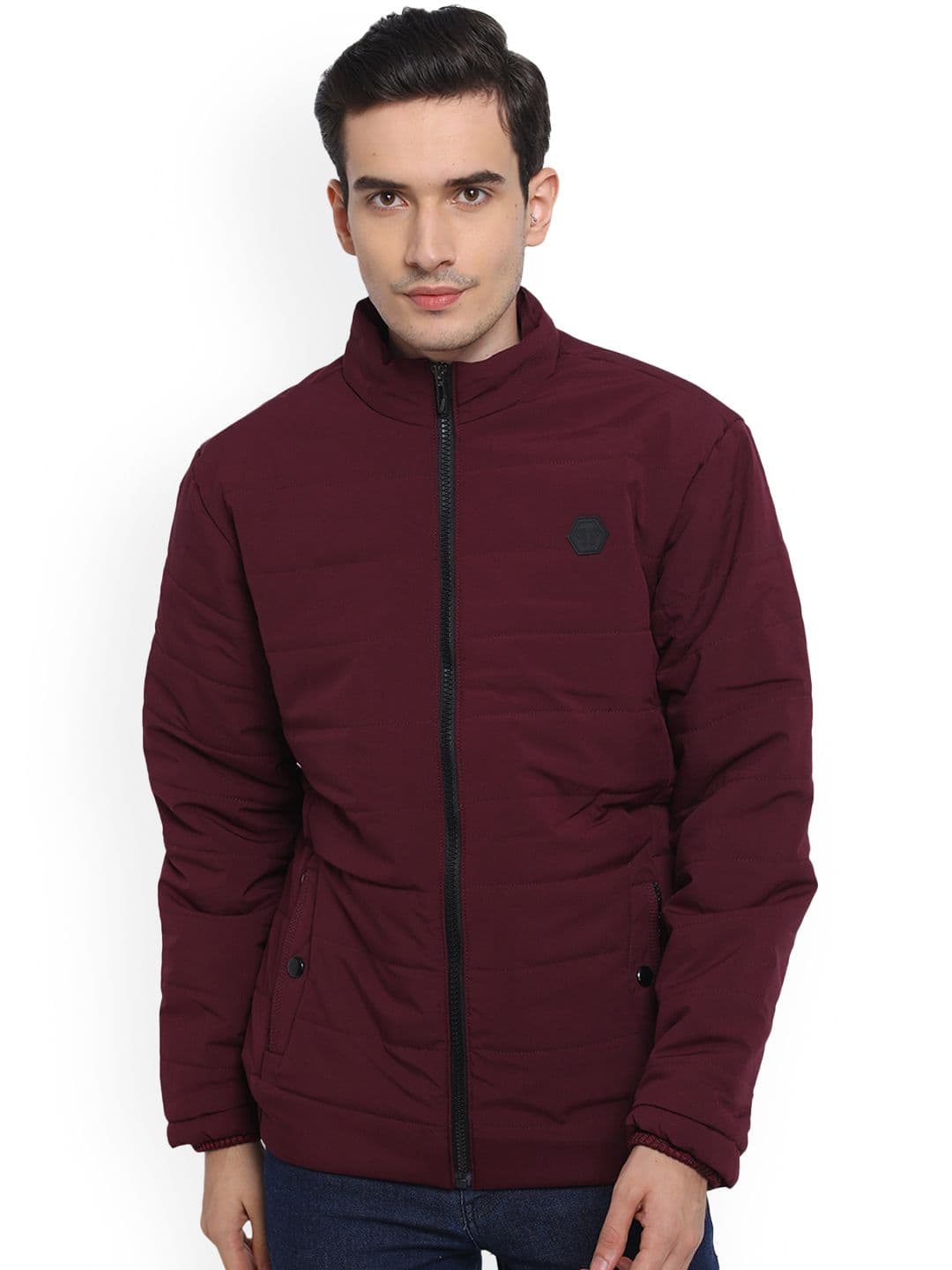 AD & AV Men Magenta Water Resistant Puffer Jacket - view 1