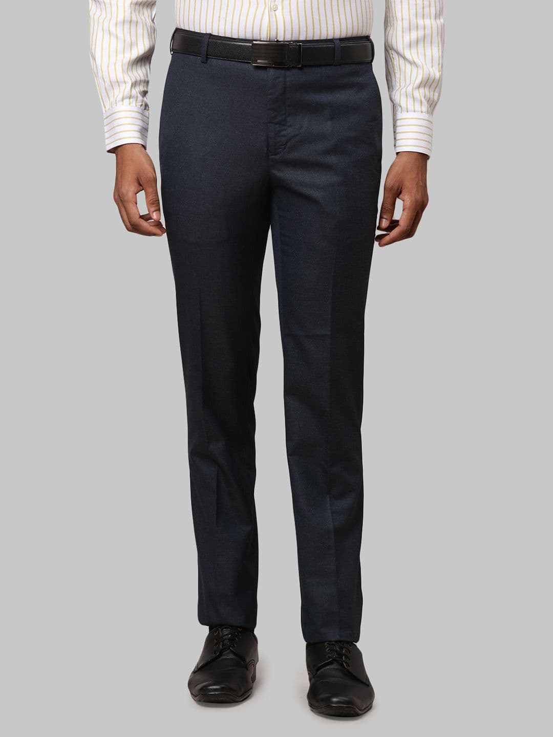 Raymond Men Textured Slim Fit Formal Trousers - view 1