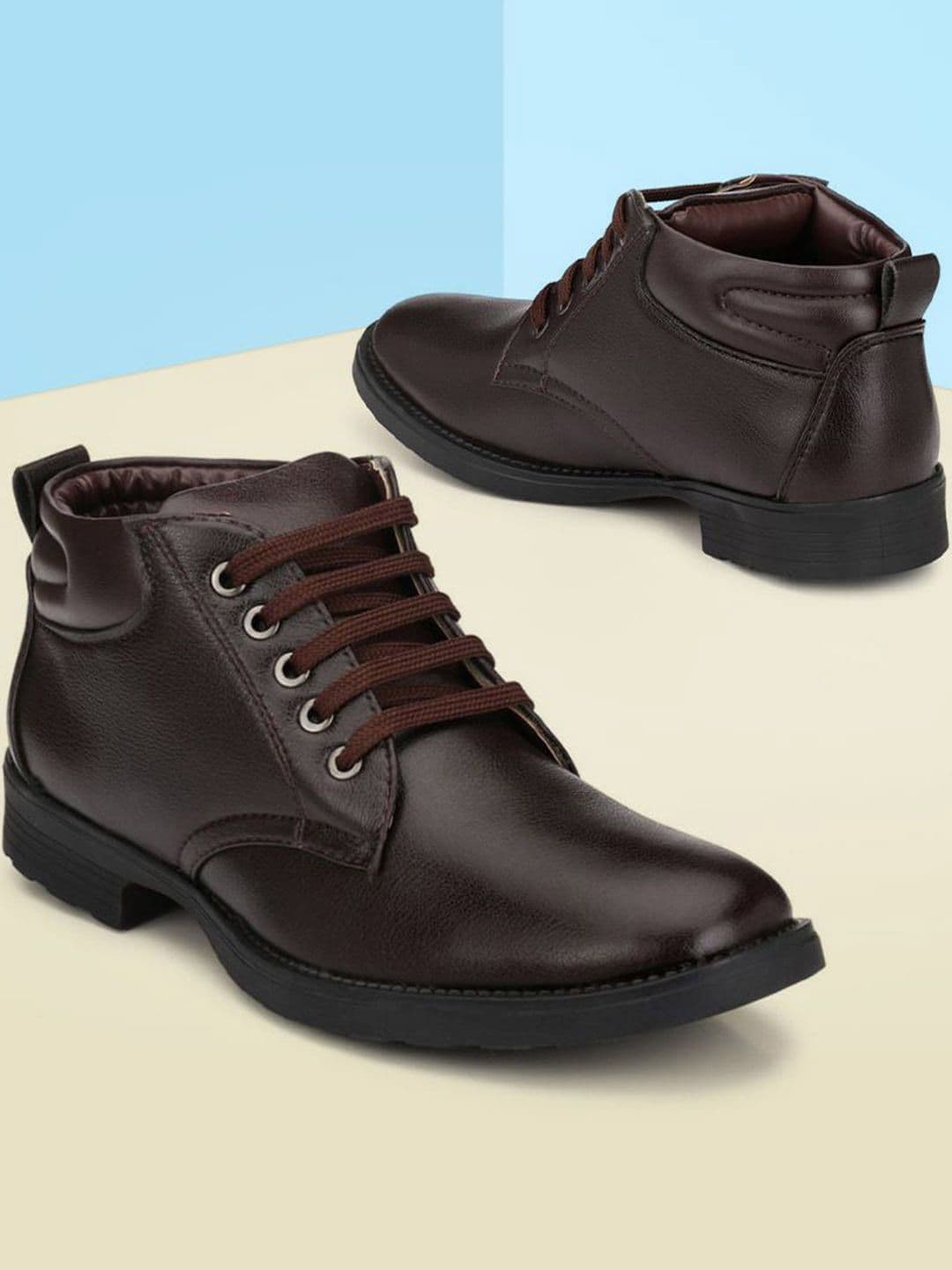 Mactree Men Brown Solid Formal Derbys - view 1