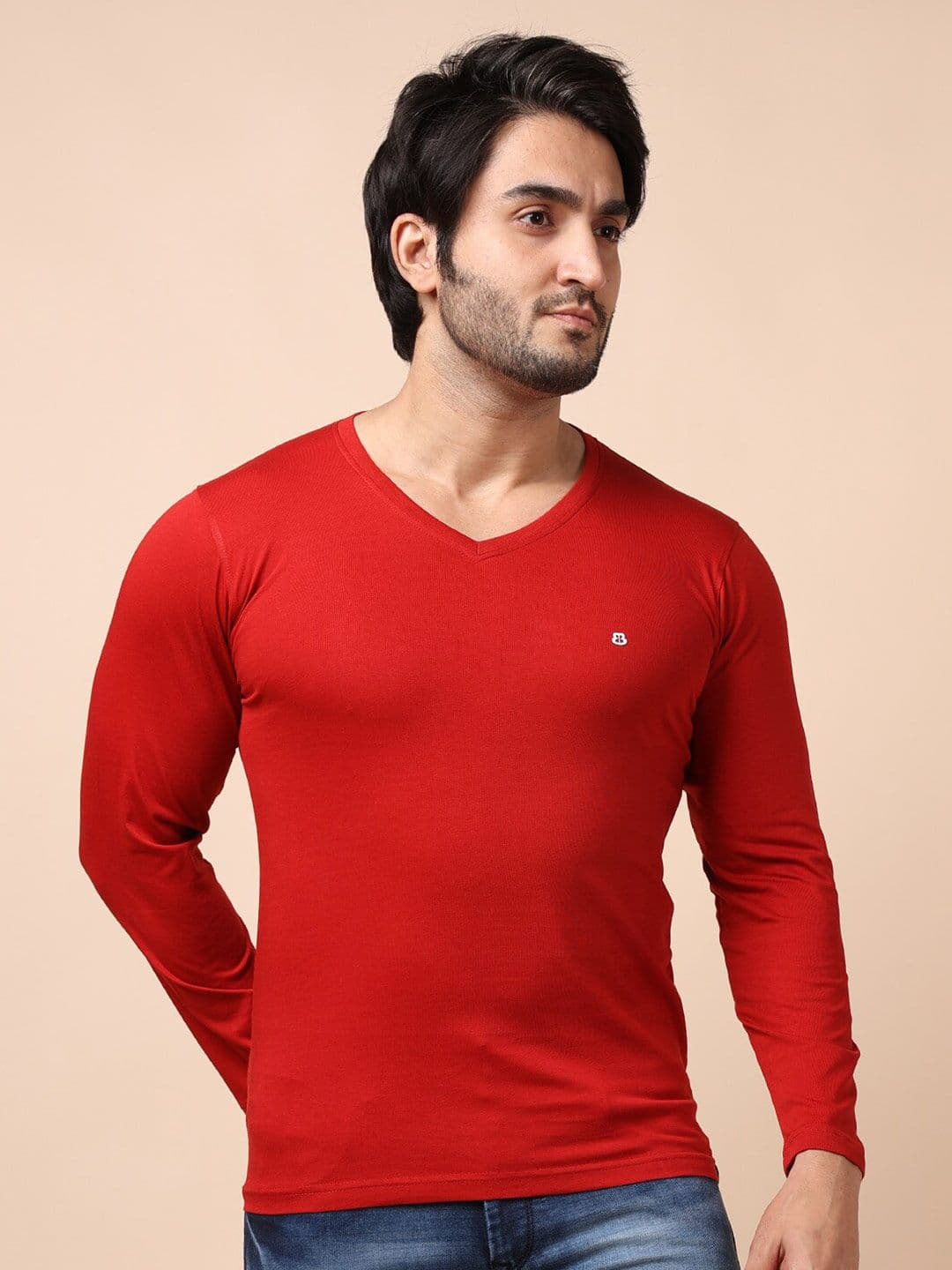 berry blues Men Solid Cotton T-shirt - view 1