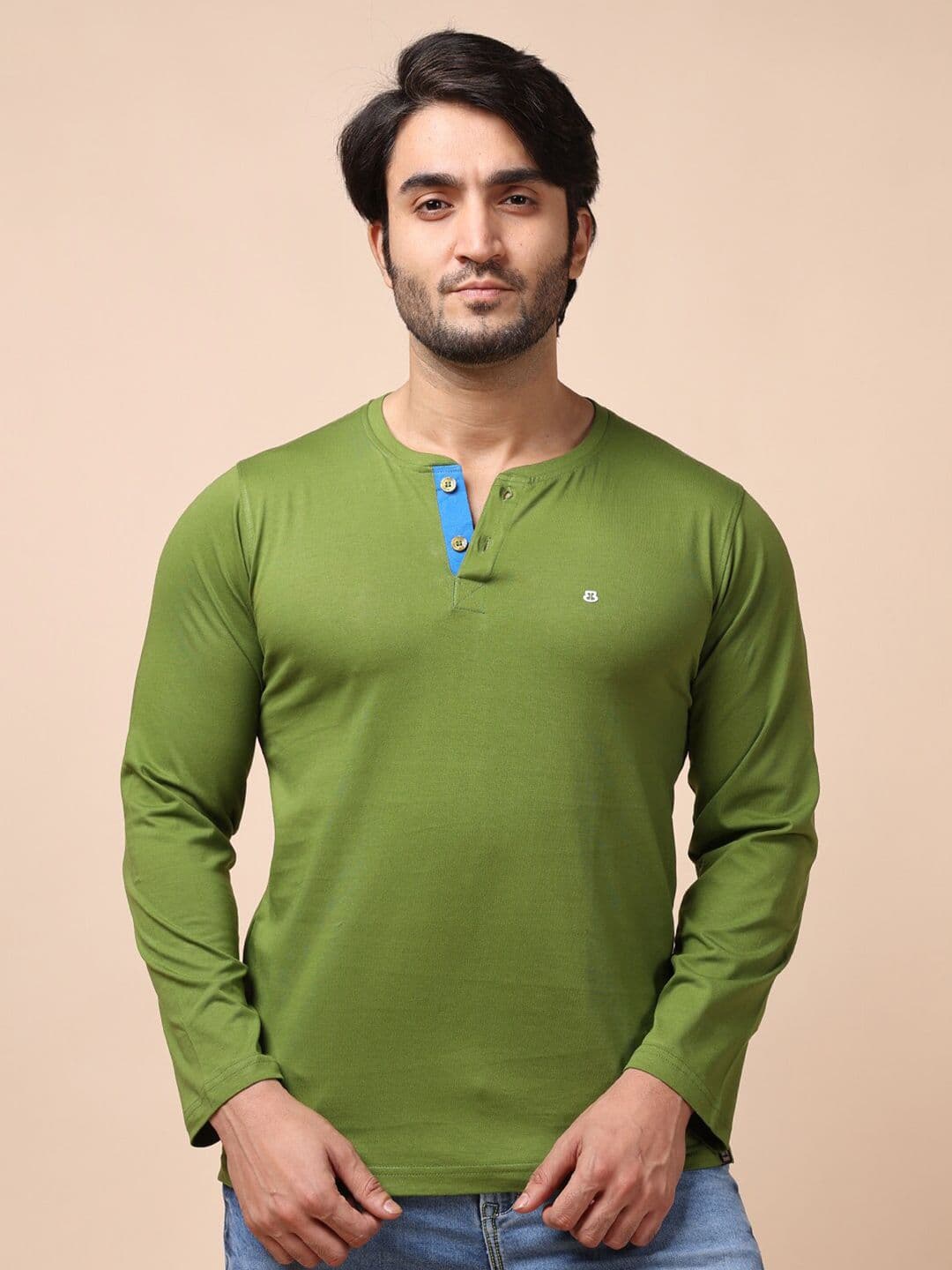 berry blues Men Green Cotton T-shirt - view 1