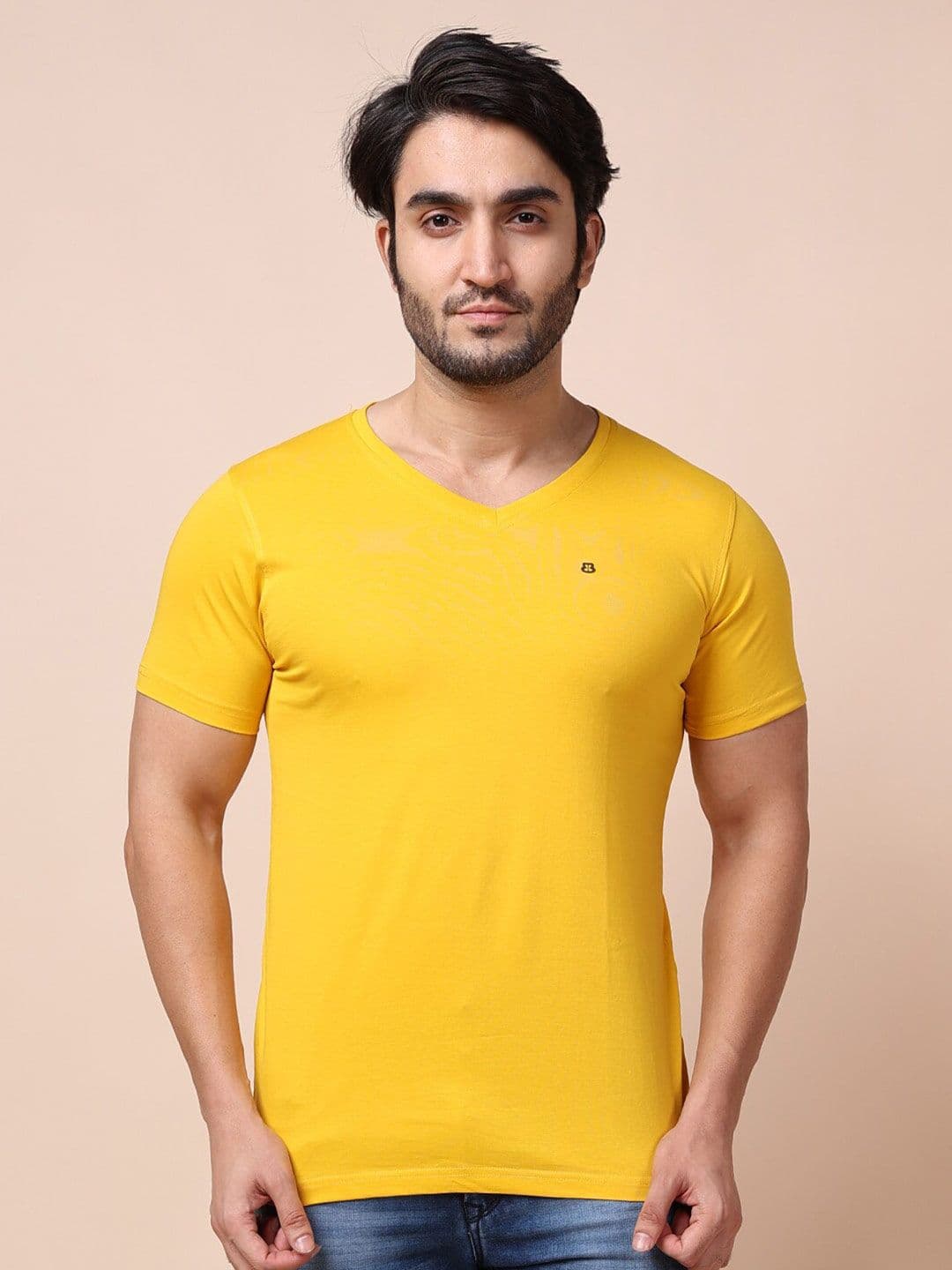 berry blues Men Solid Cotton T-shirt - view 1