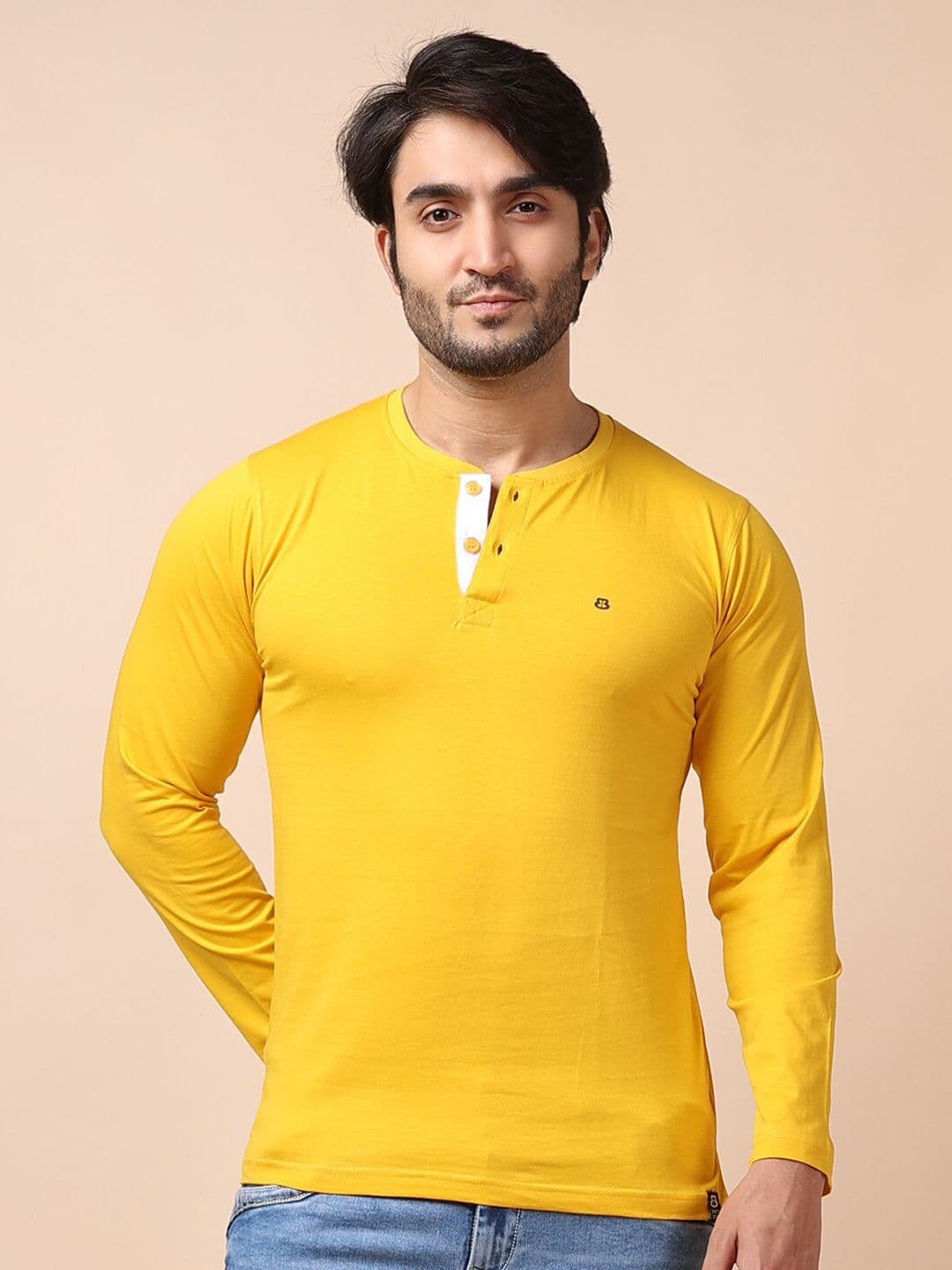 berry blues Men Solid Cotton T-shirt - view 1