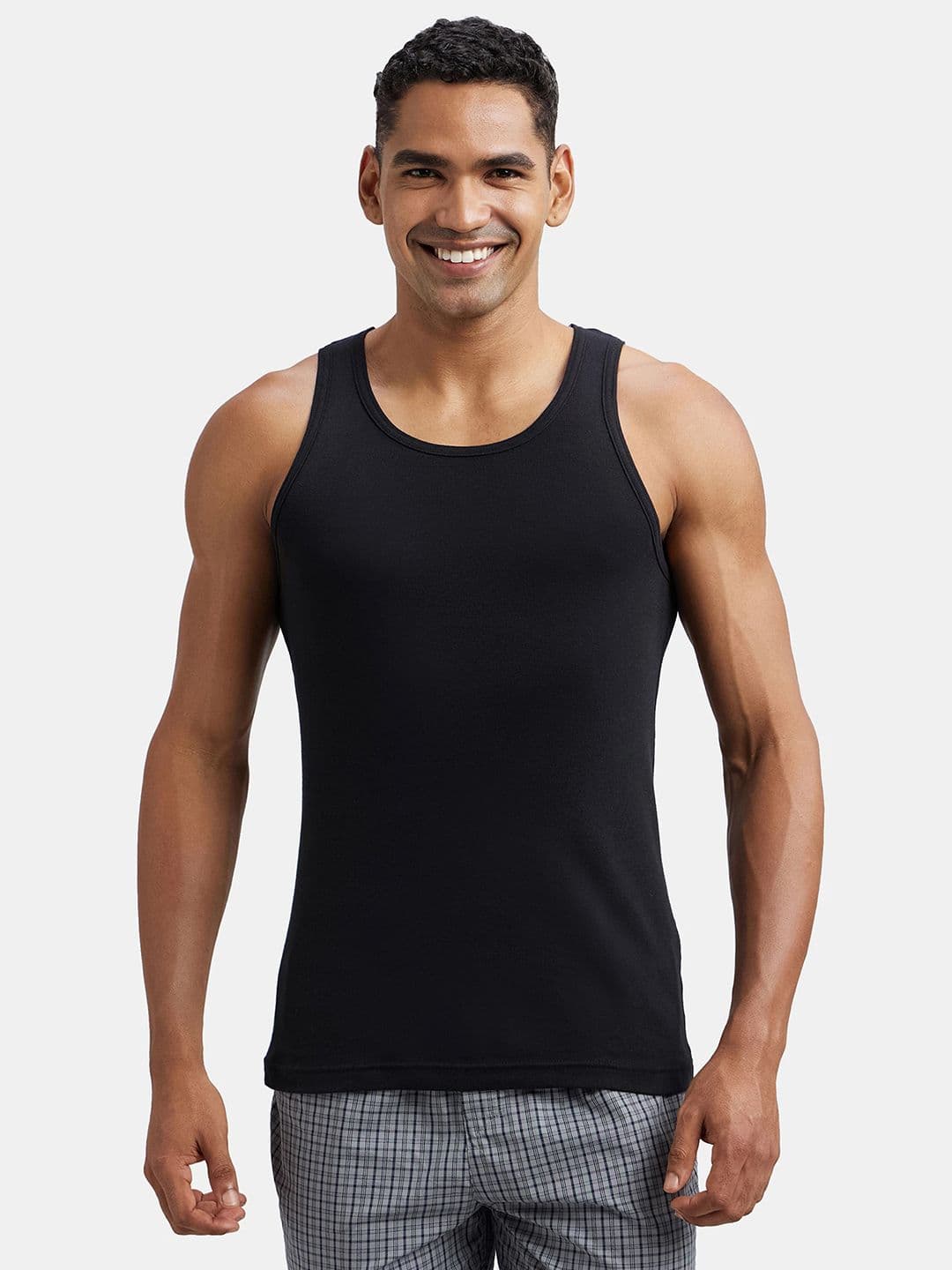 Jockey Combed Cotton Rib Round Neck Sleeveless Vest-FP04 - view 1