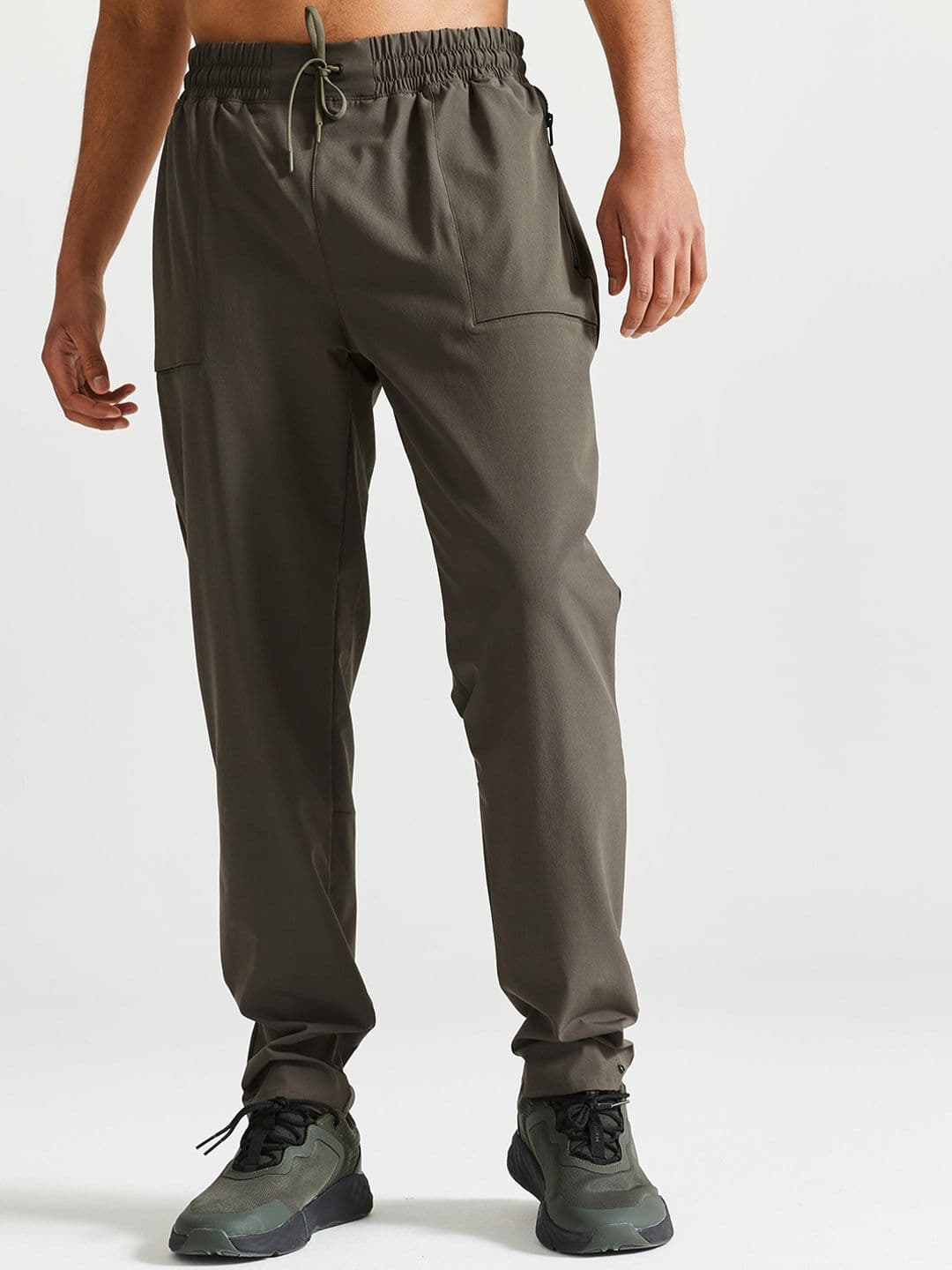 Decathlon Domyos - Men Khaki 500 Quick Dry Gym Track Pants - view 1