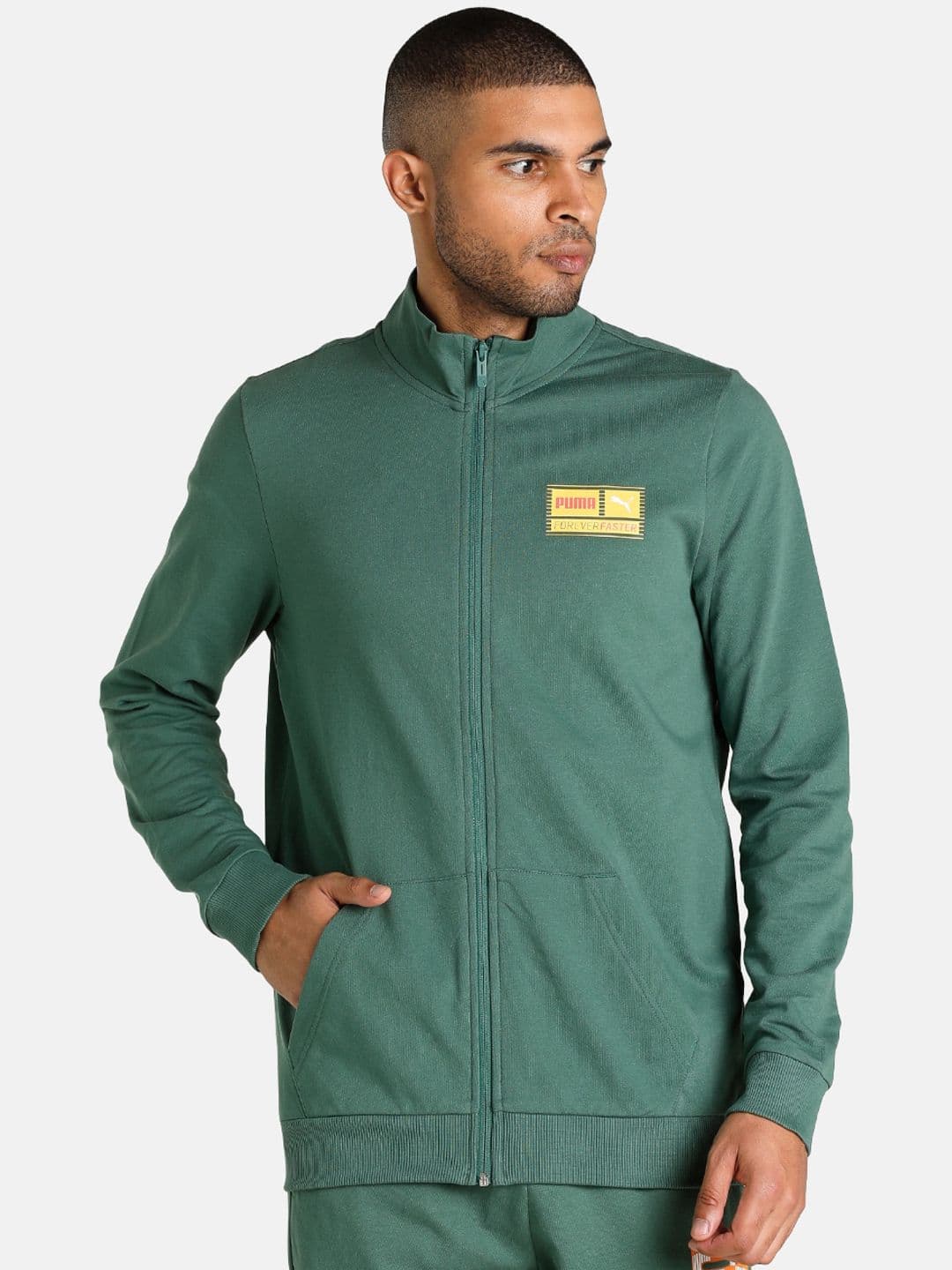 Puma Knitted FF Logo Men Slim Fit Jacket - view 1