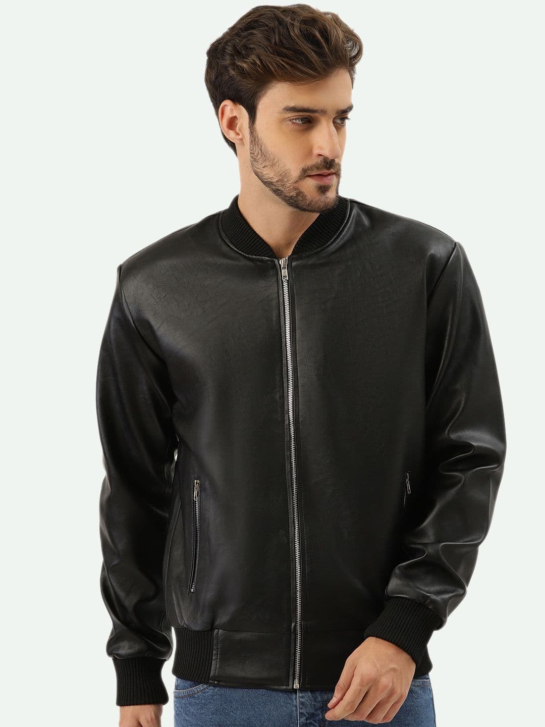 Leather Retail Men Outdoor Tailored Jacket - view 1
