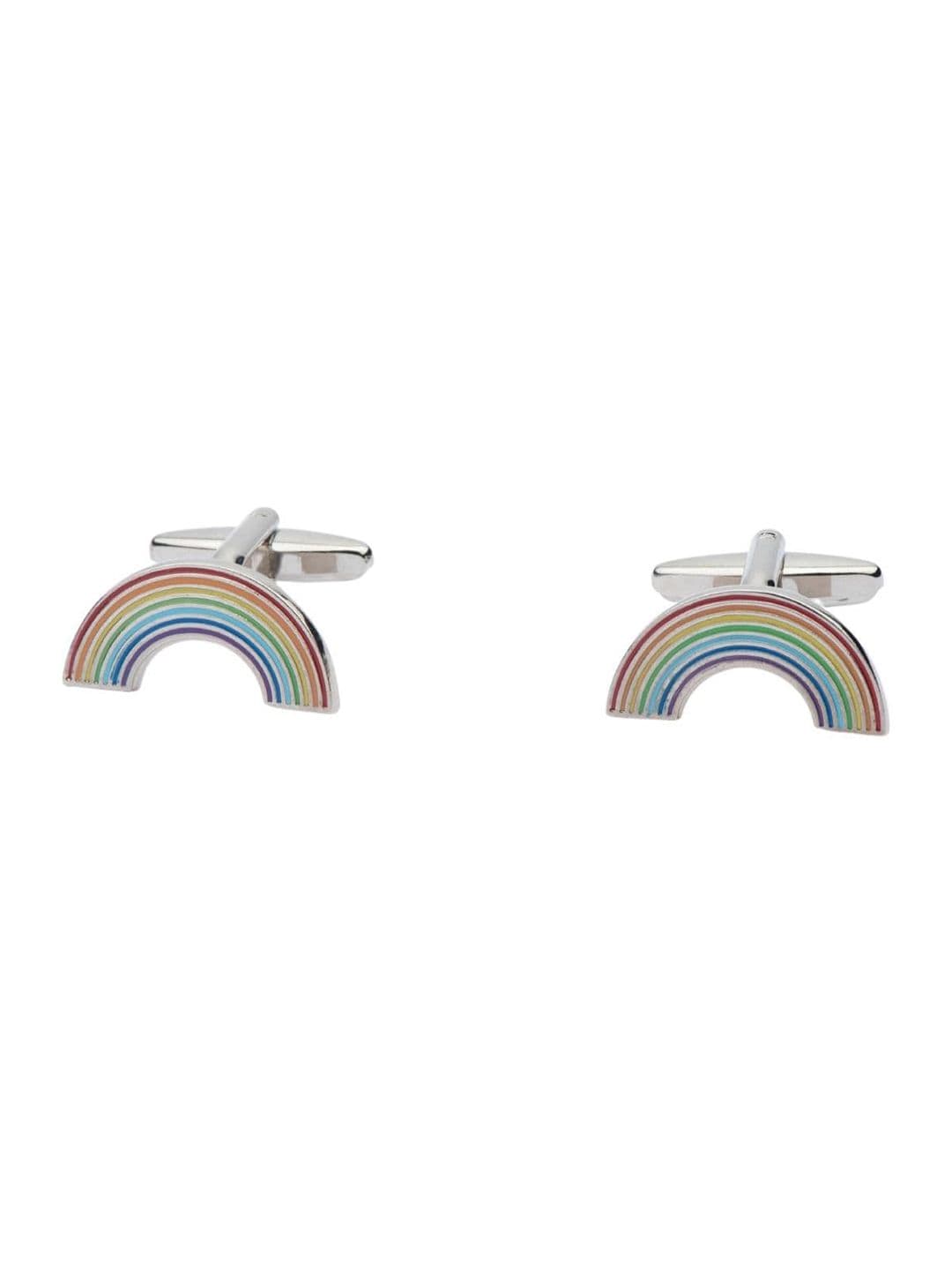 The Tie Hub Men Silver-Toned & Green Quirky Cufflink - view 1