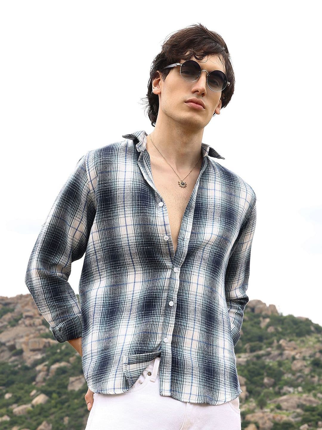 CAHOOT Men Comfort Opaque Checked Casual Shirt - view 1