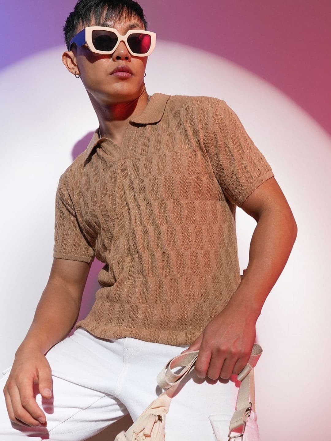 CAHOOT Men Polo Collar Pockets T-shirt - view 1