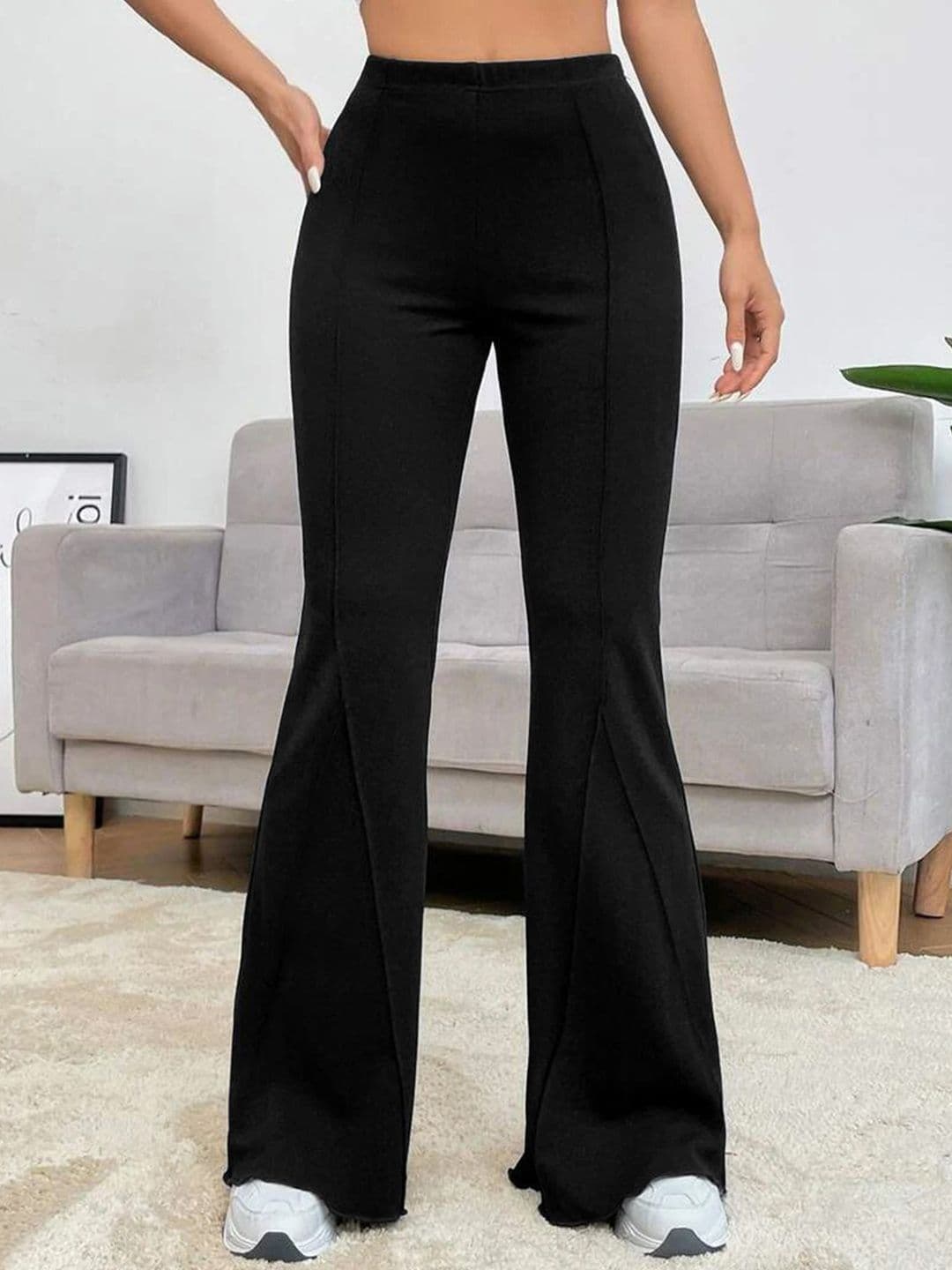 Stylecast X Slyck Women Comfort Flared Wrinkle Free Trouser - view 1