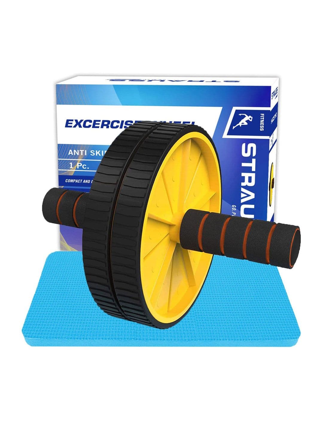 STRAUSS Double Wheel Exercise Roller - view 1