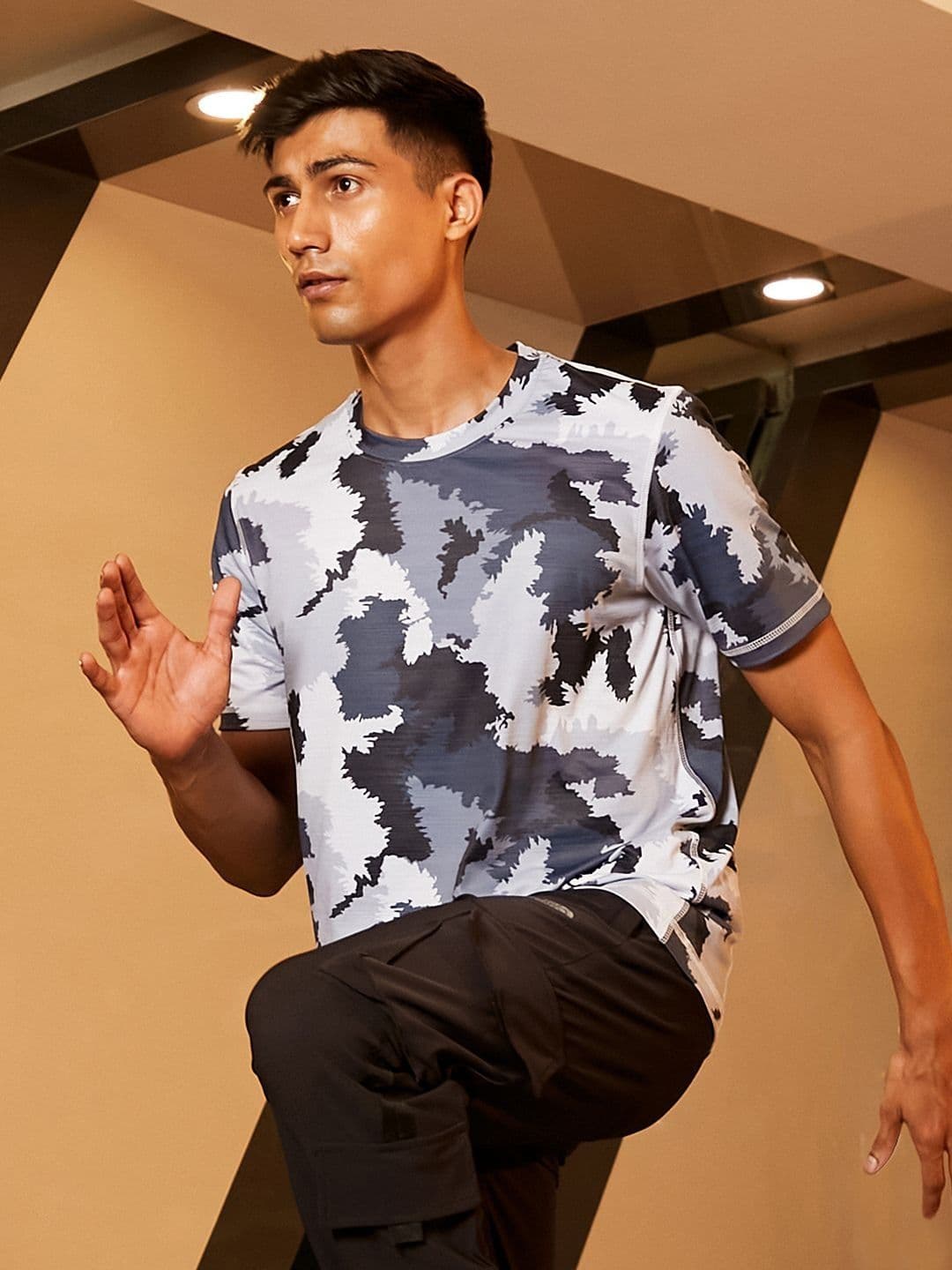 CAHOOT Men Abstract Printed Round Neck T-shirt - view 1