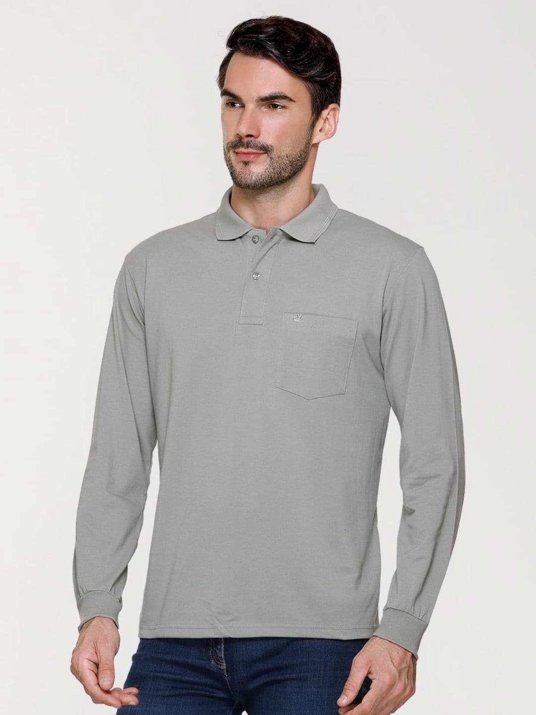 ARRAY Long-Sleeve Polo with Signature Pocket - view 1