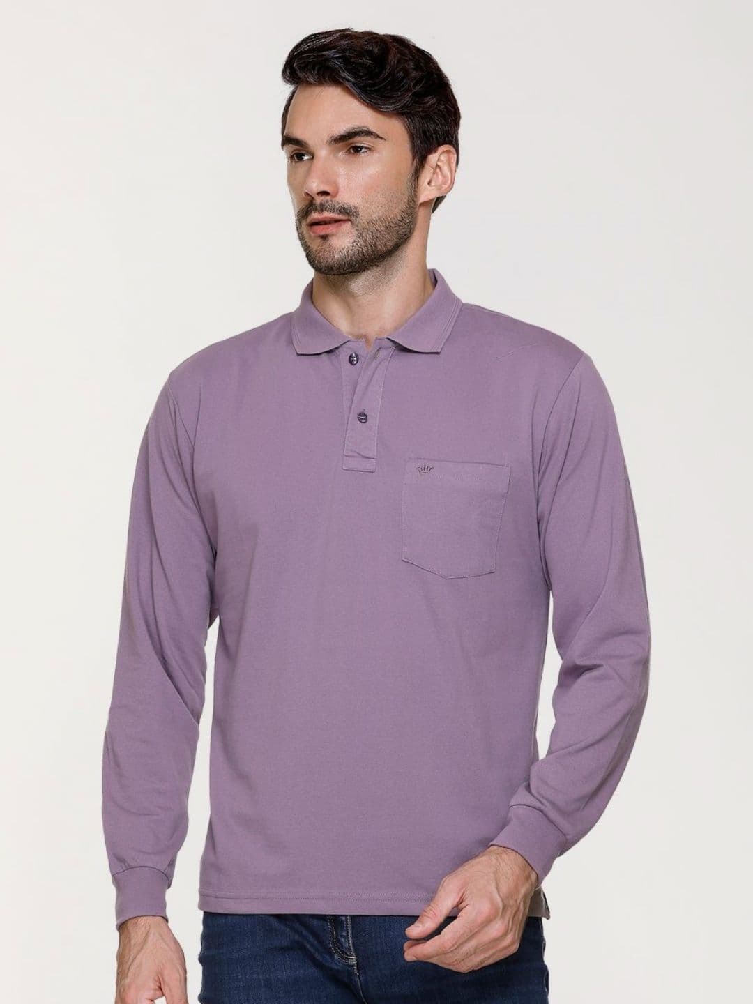 ARRAY Long-Sleeve Polo with Signature Pocket - view 1