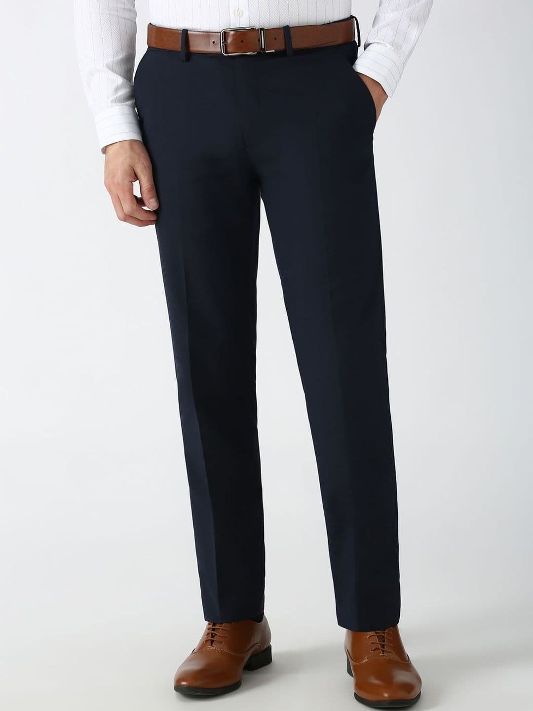 Peter England Men Slim Fit Formal Trousers - view 1