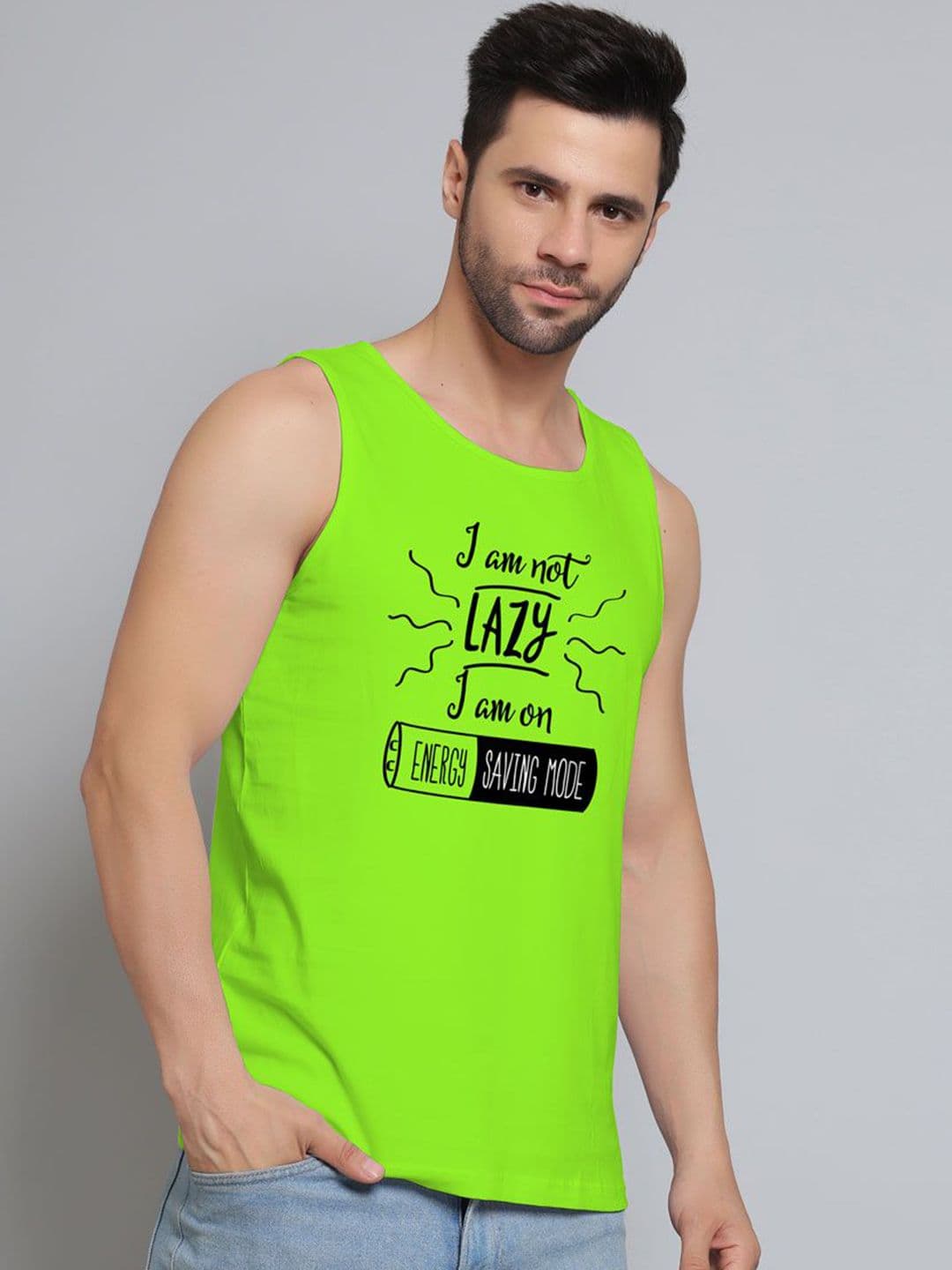 DAB SHARK Men Printed Sleeveless Innerwear Gym Vests - view 1