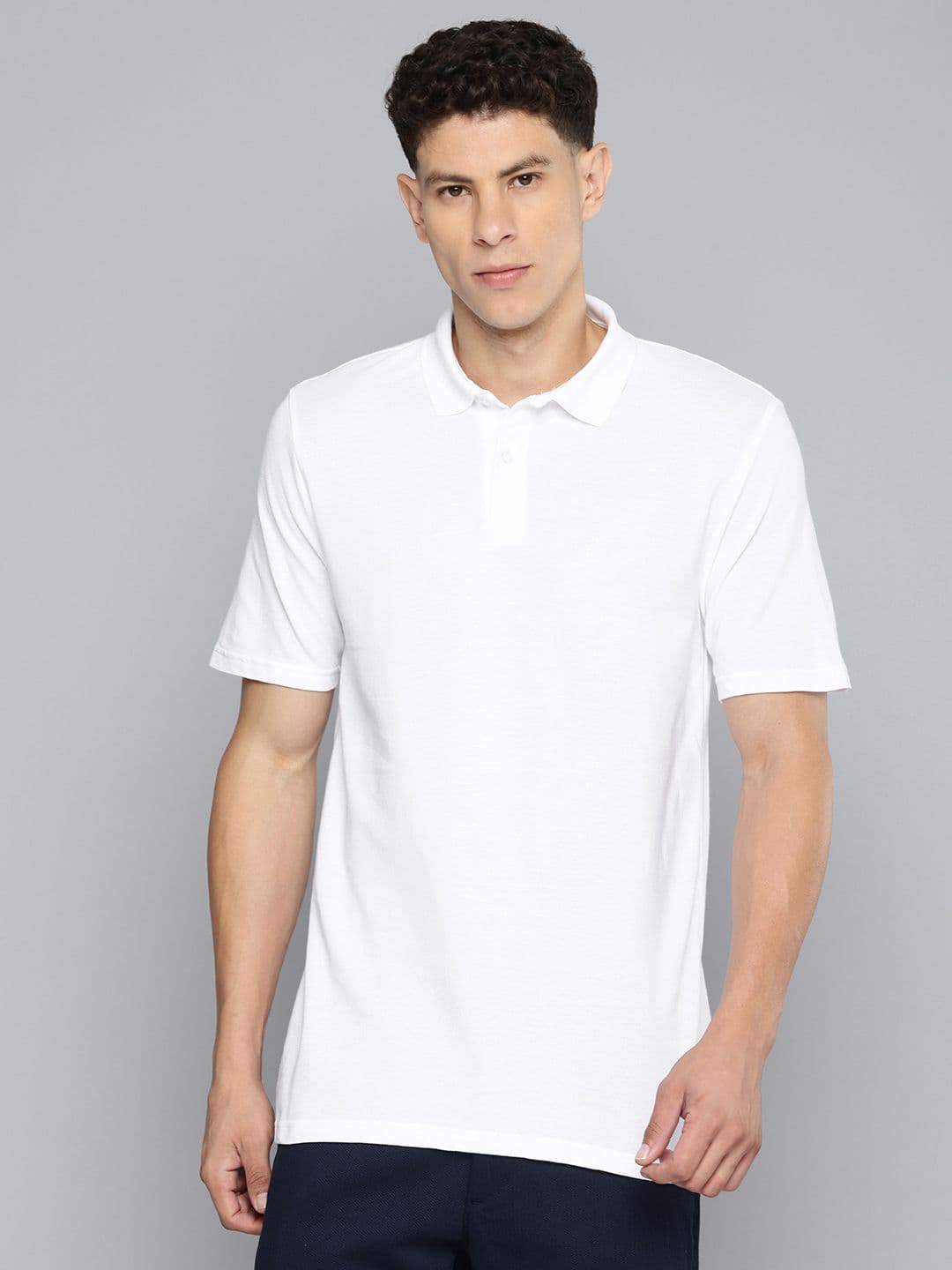 Decathlon Inesis - Men White MW100 Stretchable Golf Polo T-shirt - view 1