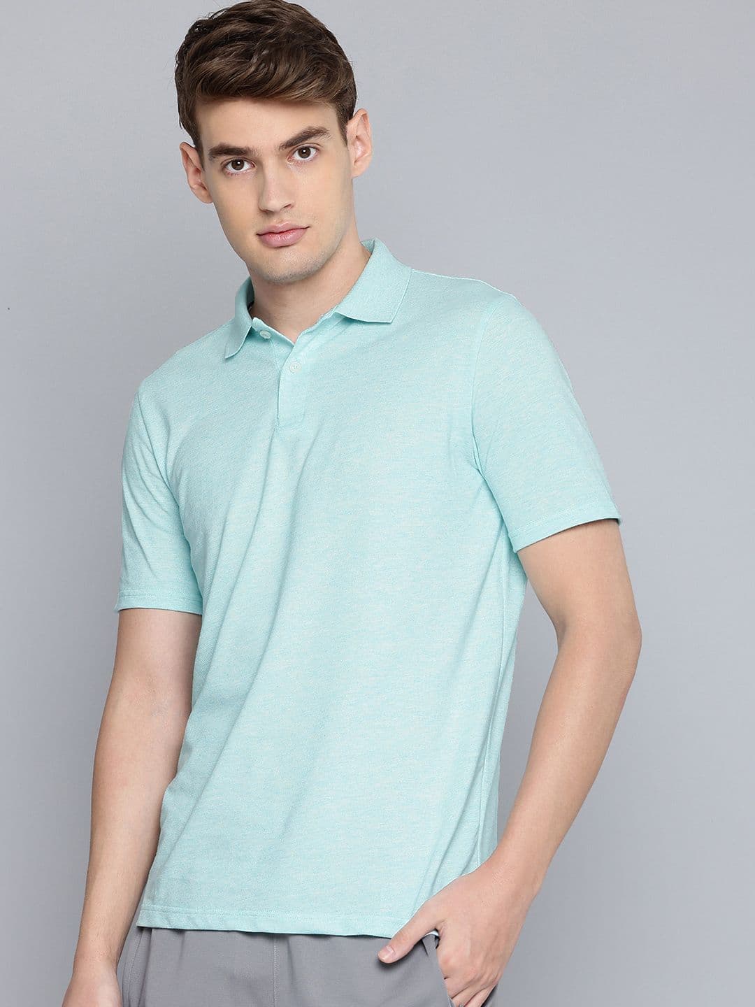 Decathlon Inesis - Men Teal 100 Moisture Management Golf T-Shirt - view 1