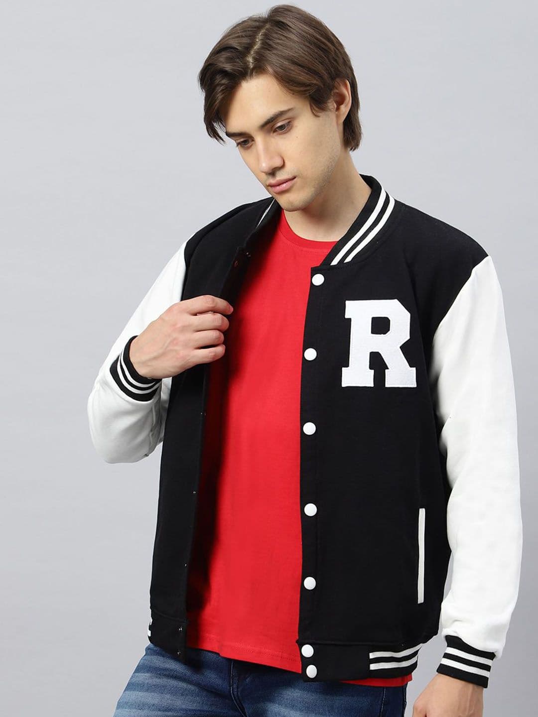 Be Savage Men Windcheater Outdoor Bomber with Patchwork Jacket - view 1