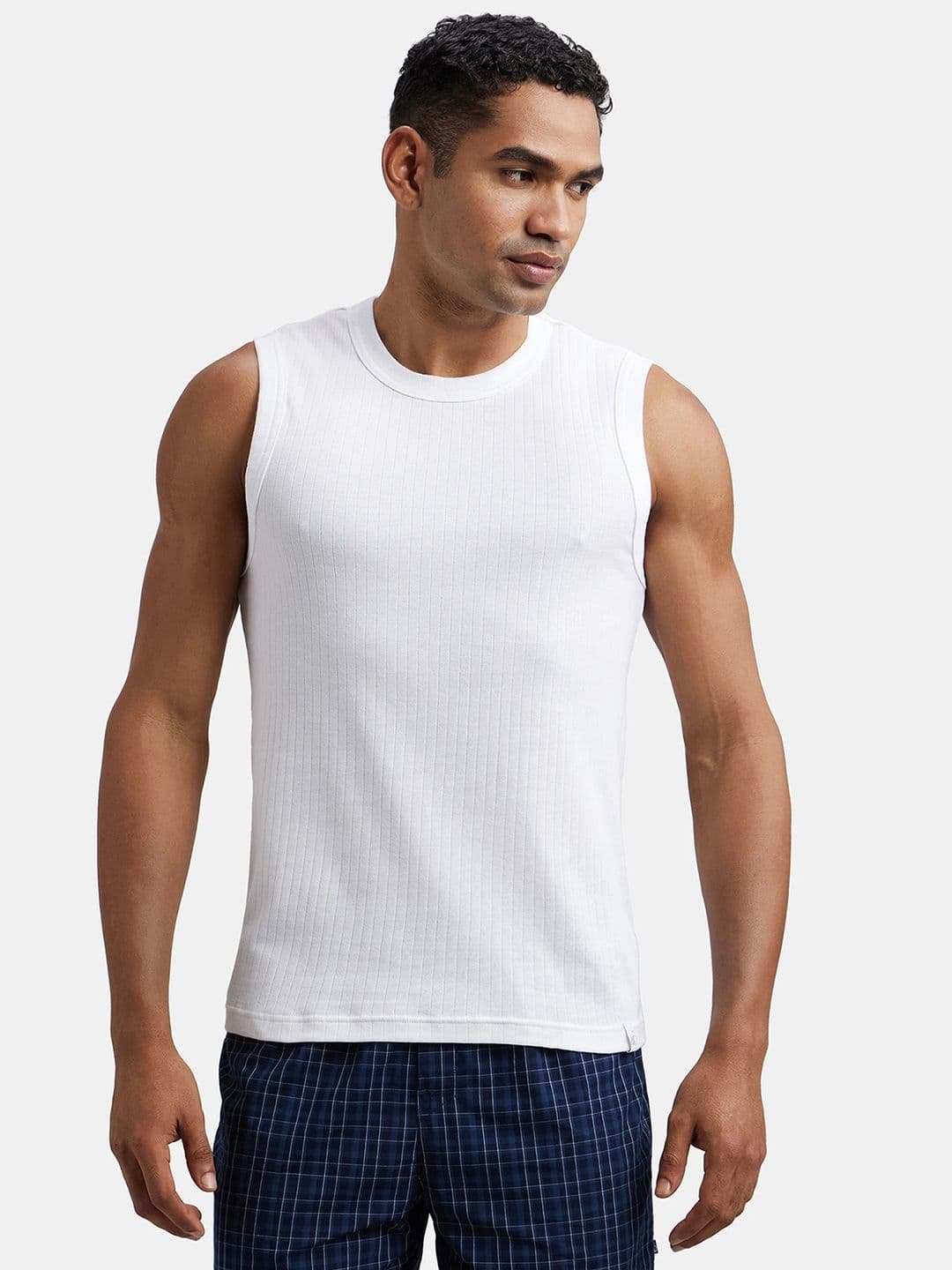Jockey Combed Cotton Rib Round Neck Muscle Regular Fit Vest-9930 - view 1