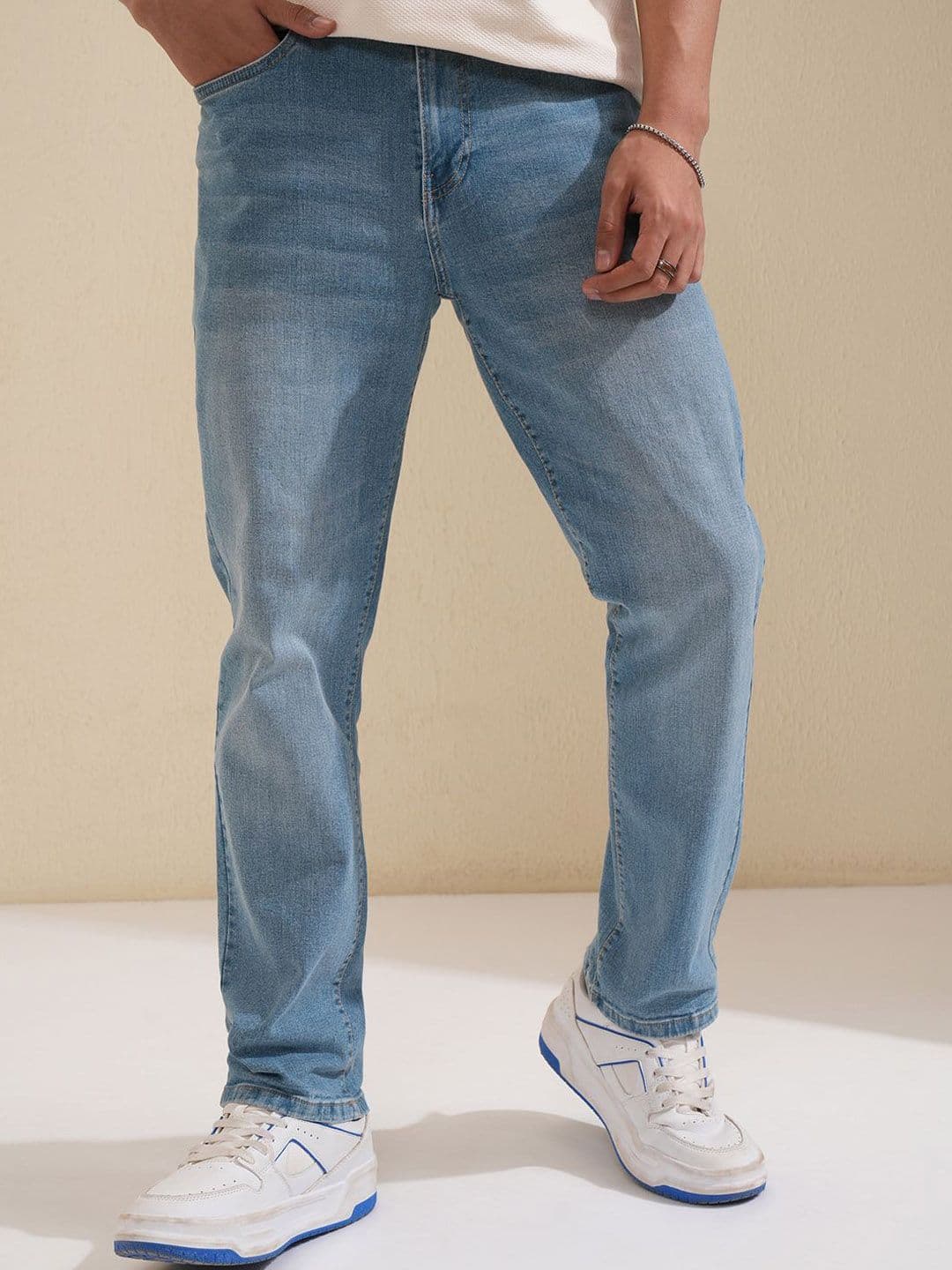 HIGHLANDER Men Straight Fit Heavy Fade Stretchable Jeans - view 1