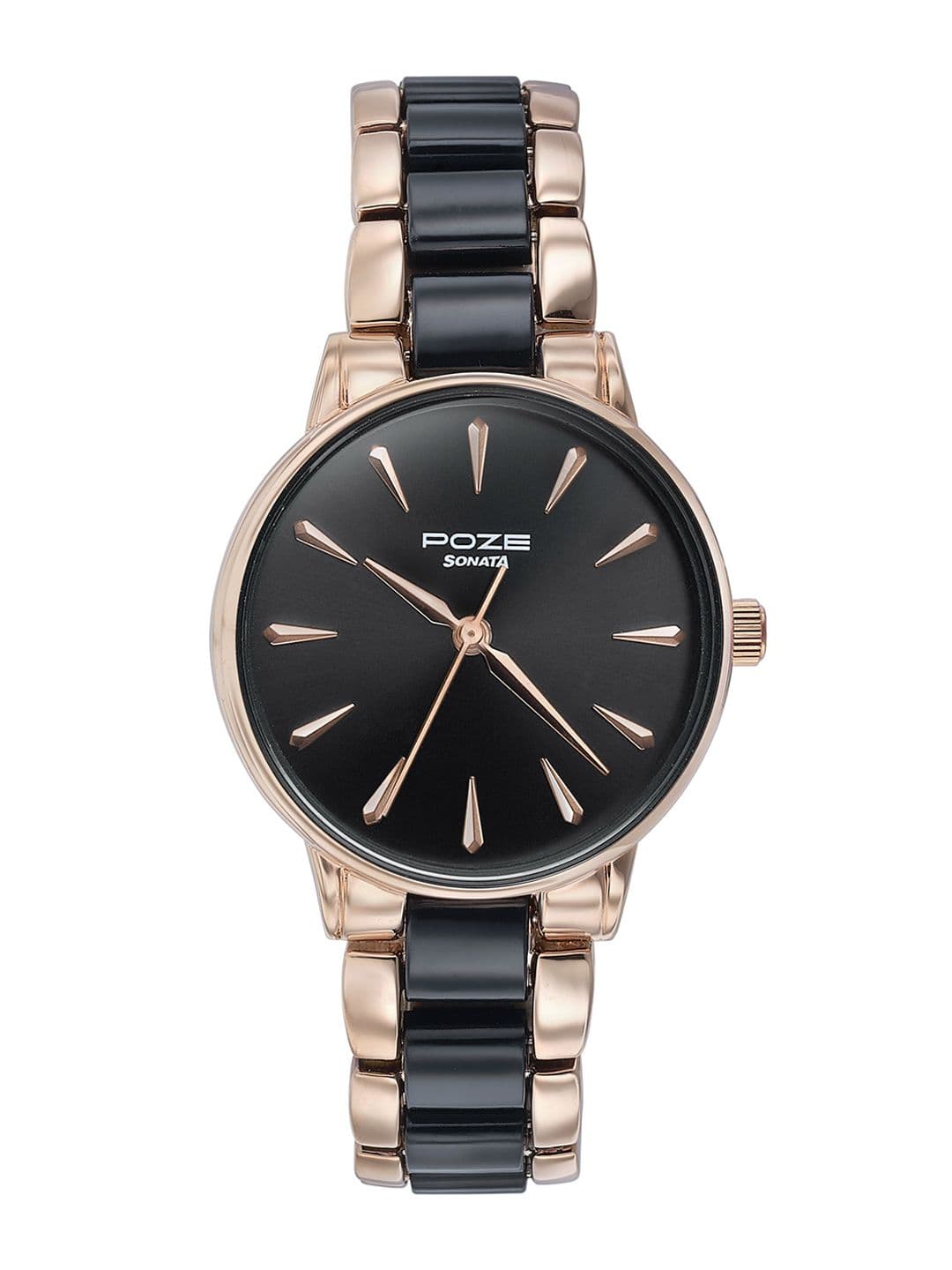 Sonata Women Embellished Dial & Bracelet Style Straps Analogue Watch SP80076KD02WF - view 1