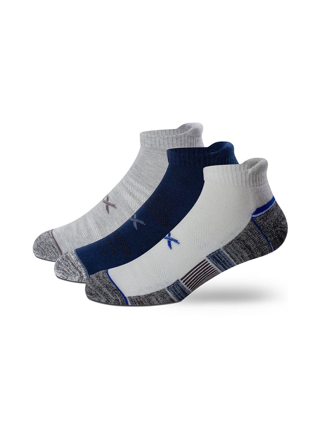 HRX by Hrithik Roshan Men Pack Of 3 Patterned Ankle-Length Socks - view 1