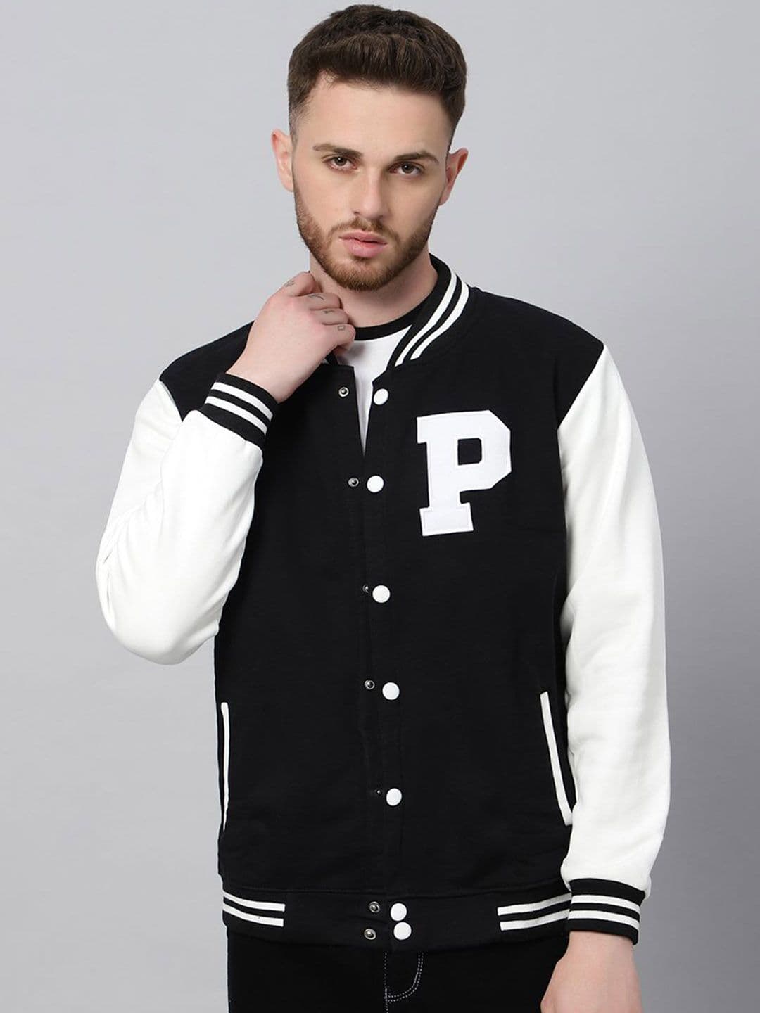 Be Savage Men Windcheater Outdoor Bomber with Patchwork Jacket - view 1