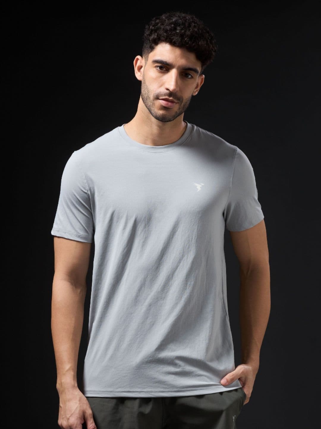 Technosport Men UPF50 Solid Round Neck Slim Fit T-shirt - view 1