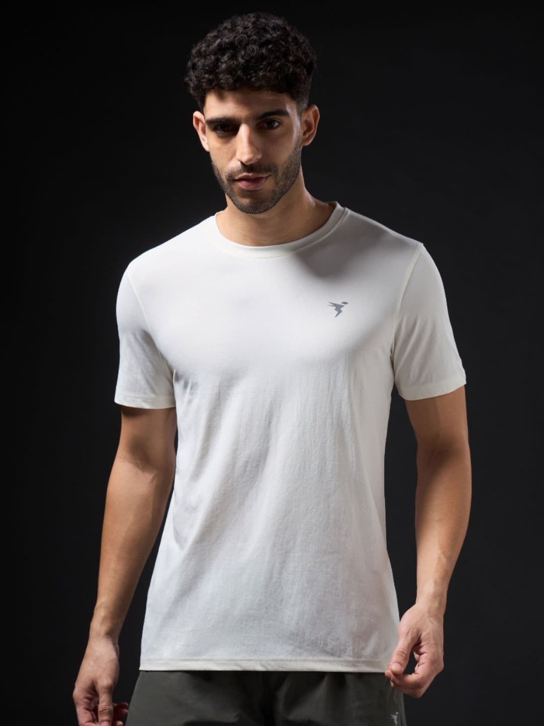 Technosport Men UPF50 Solid Round Neck Slim Fit T-shirt - view 1
