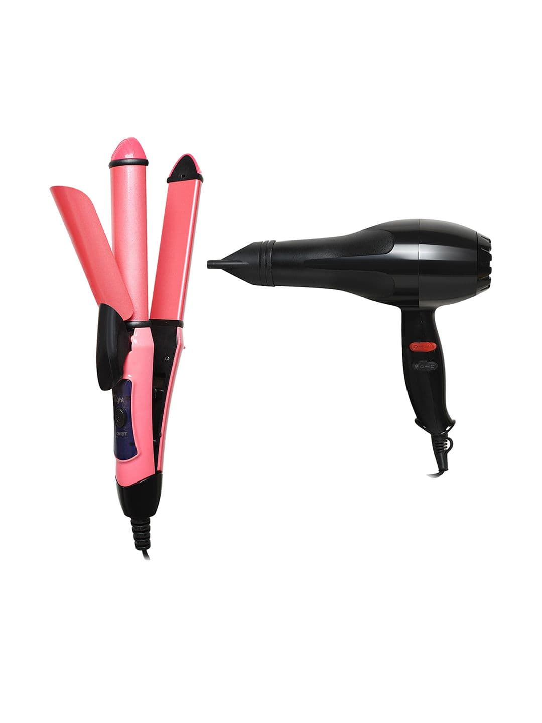 NIRVANI 6130 Professional 1800 Watt Hair Dryer & NHC-2009 Hair Straightener Cum Curler - view 1