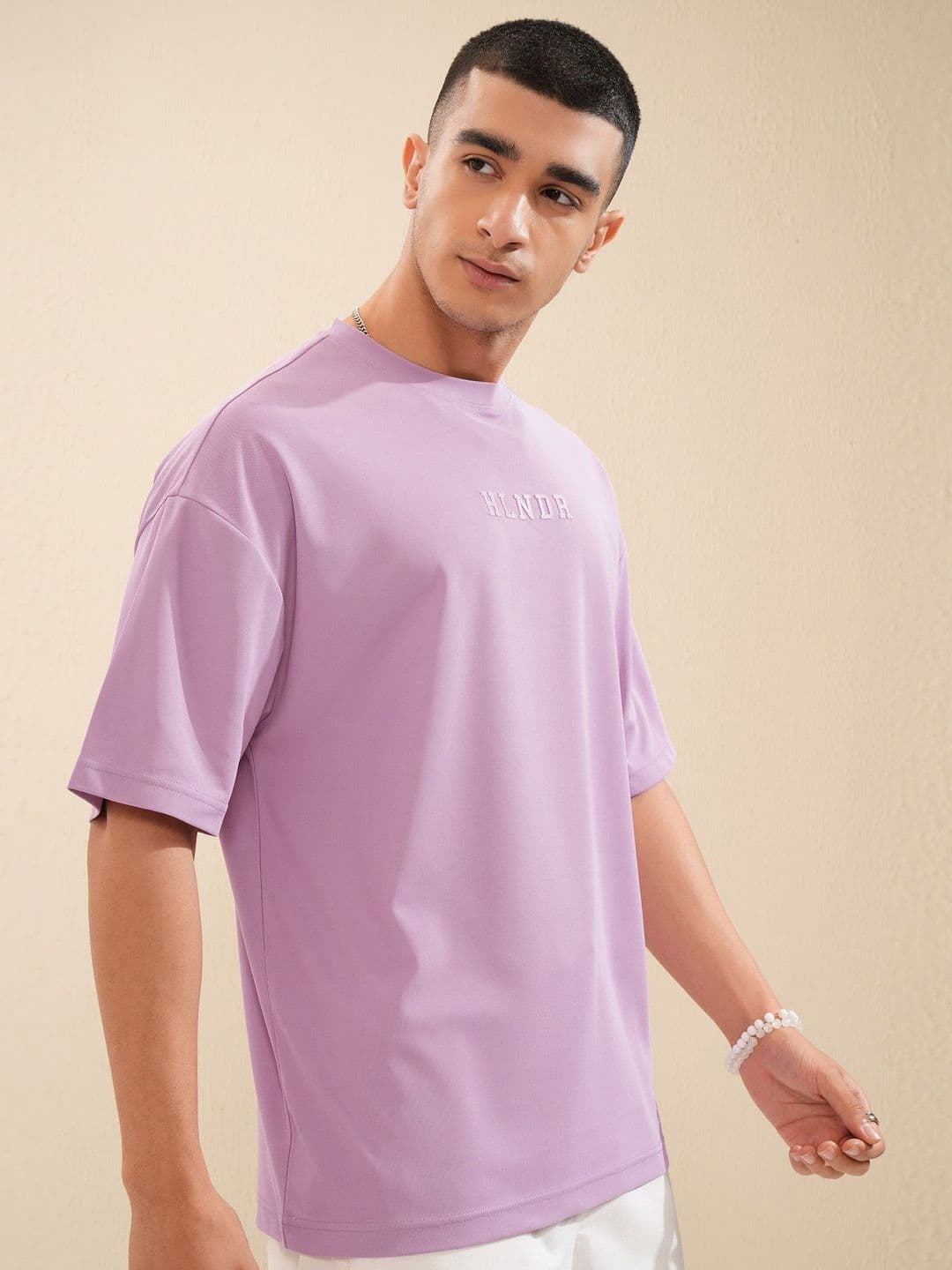 HIGHLANDER Men Solid Round Neck Oversized Sports T-Shirt - view 1