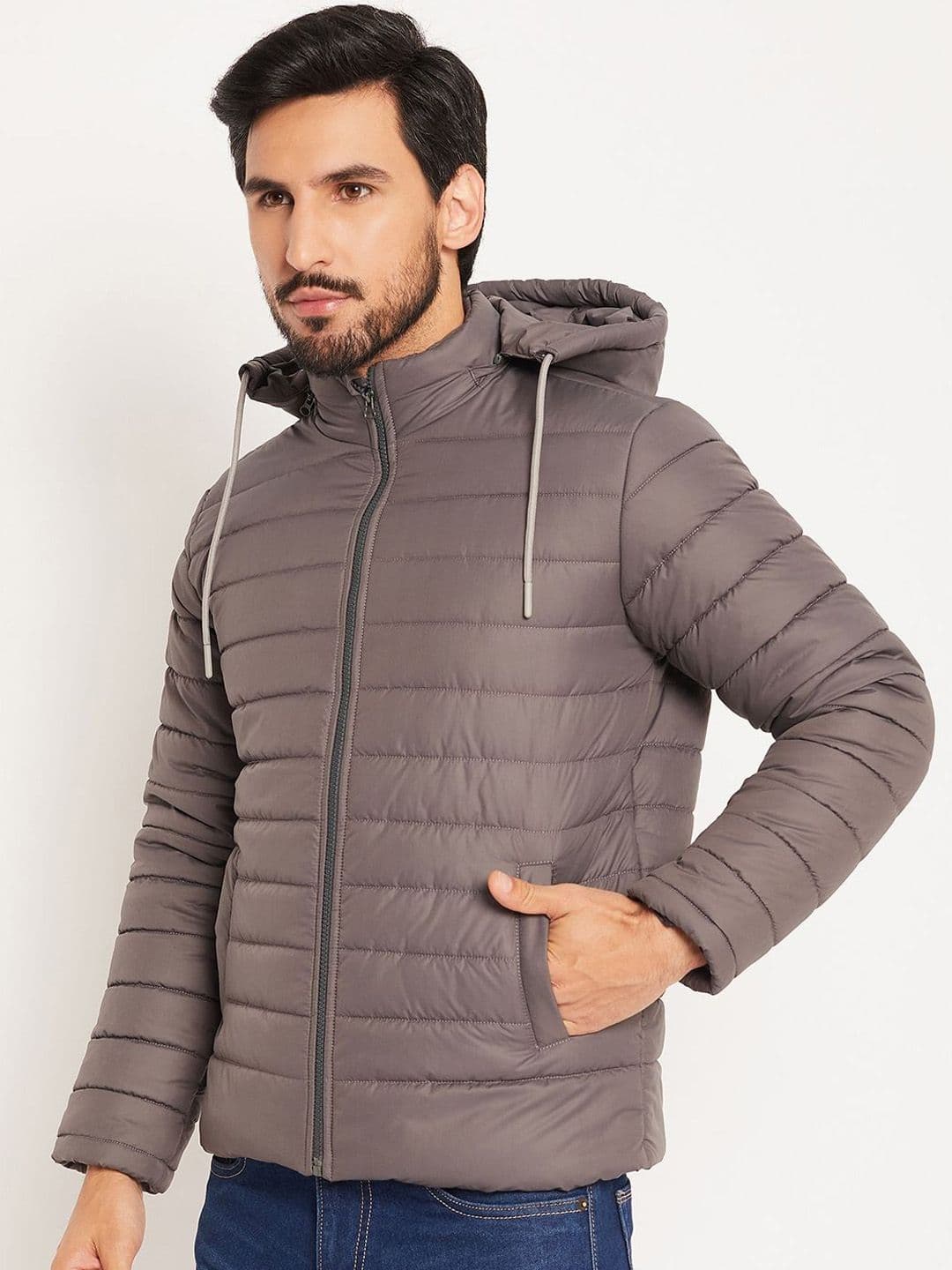 VERO AMORE Men Solid Hooded Quilted Jacket - view 1