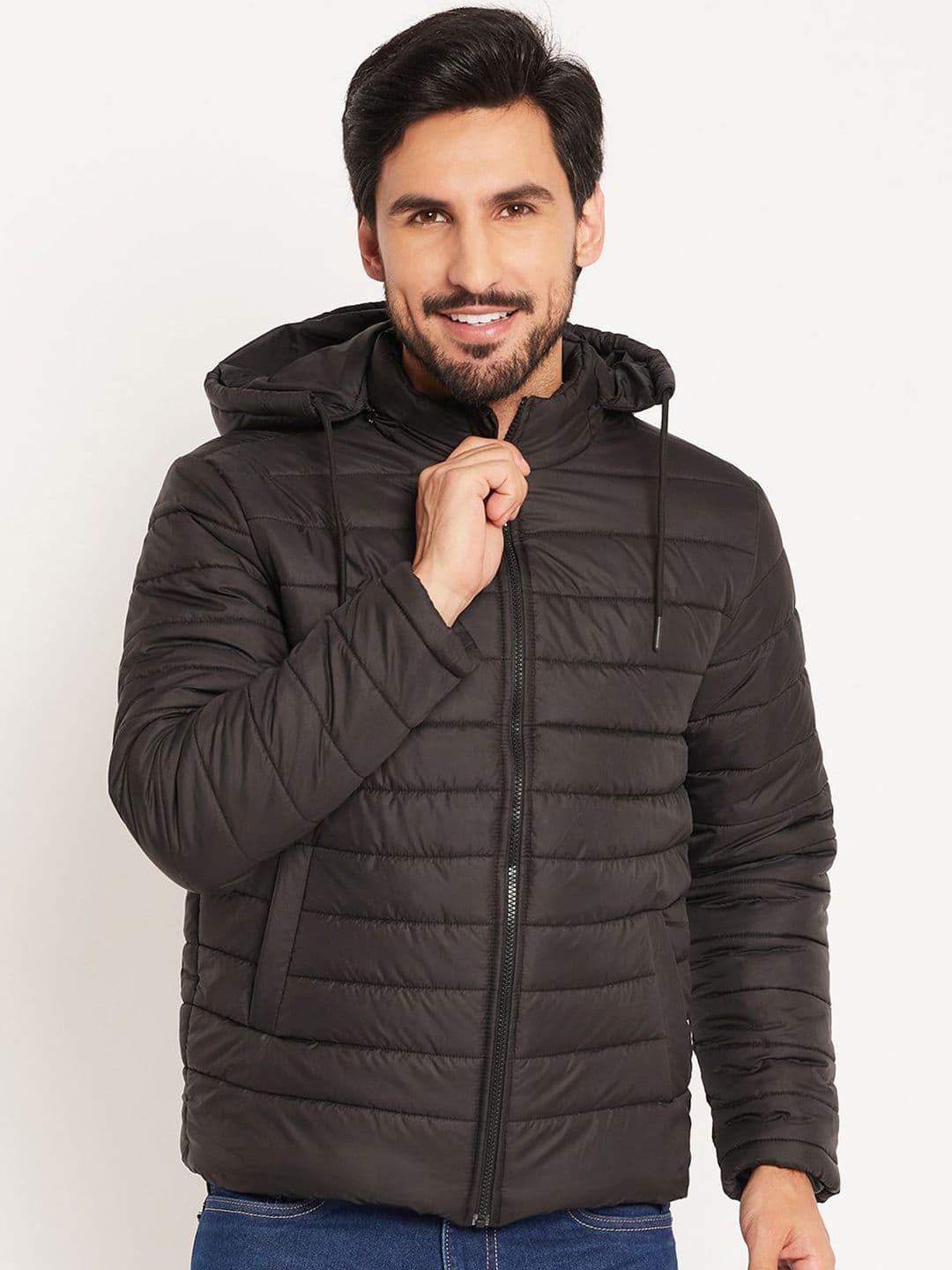 VERO AMORE Men Solid Hooded Quilted Jacket - view 1