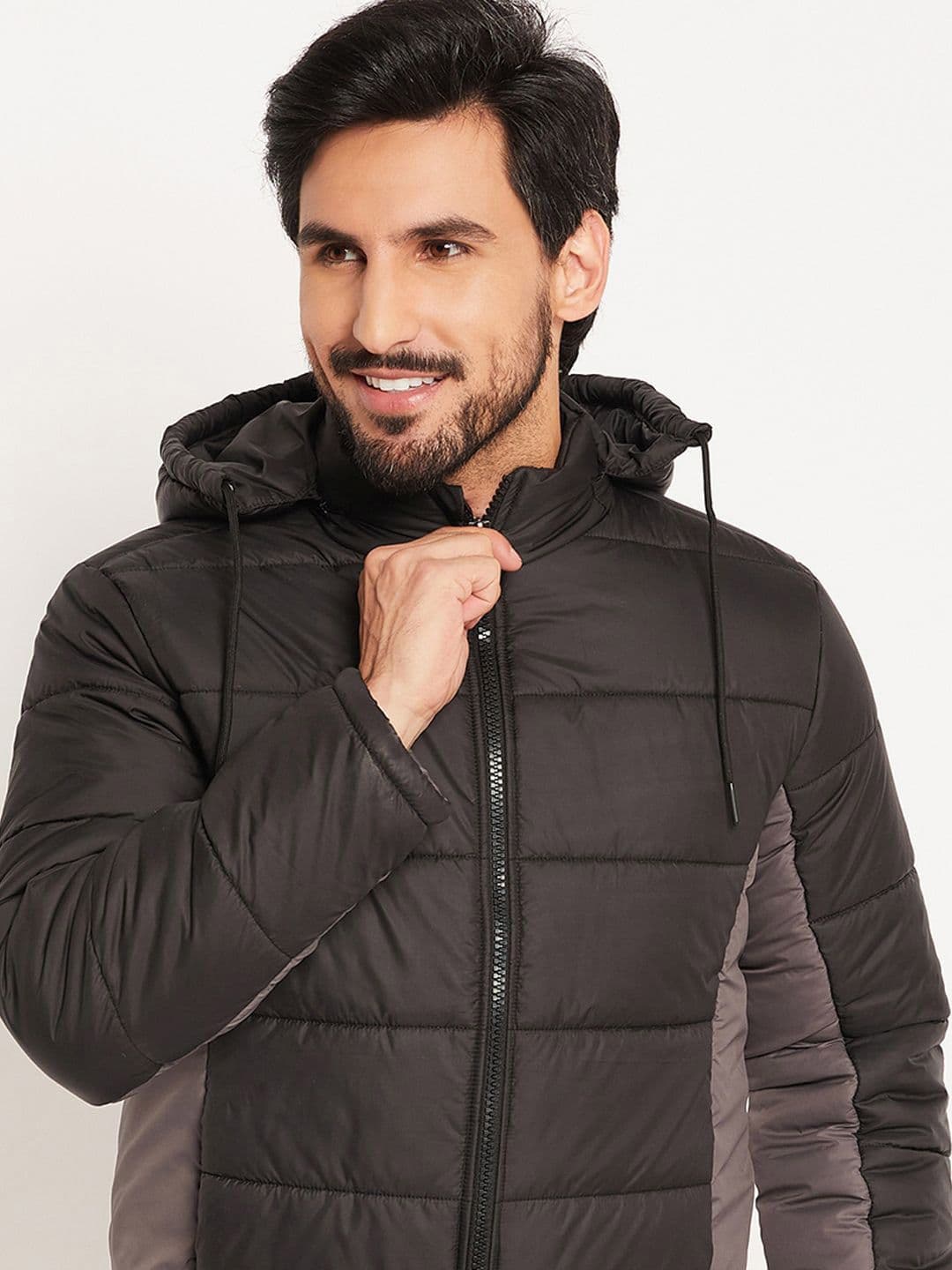 VERO AMORE Men Colourblocked Hooded Puffer Jacket - view 1