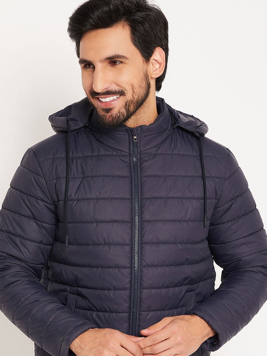 VERO AMORE Men Solid Hooded Quilted Jacket - view 1