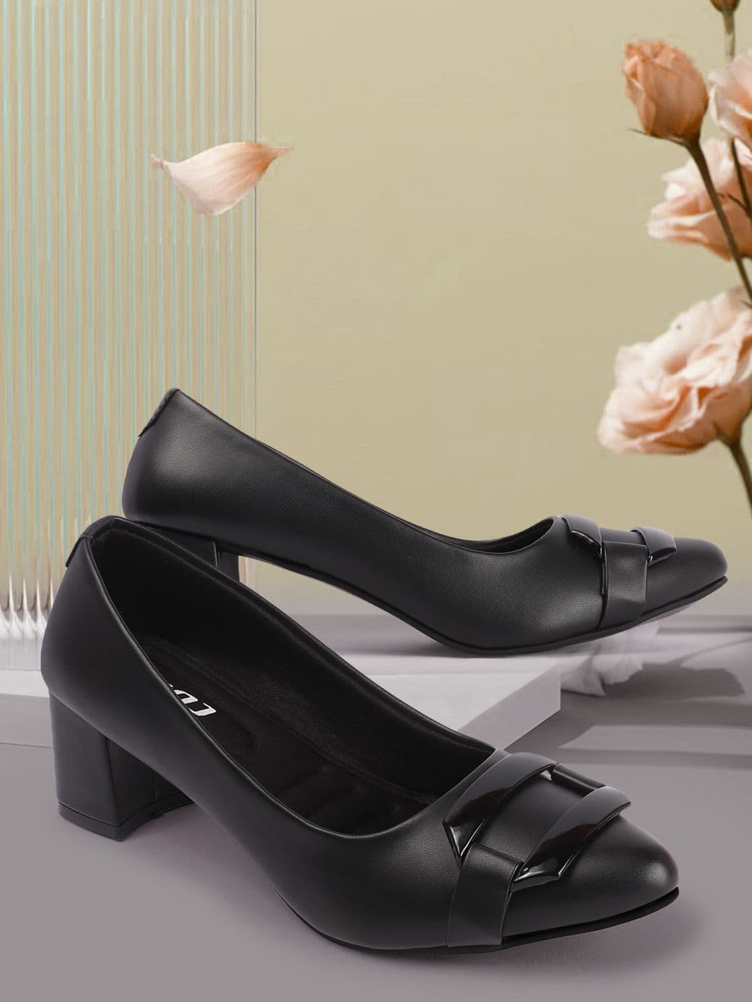 Colo Women Block Heels Pumps with Buckles - view 1