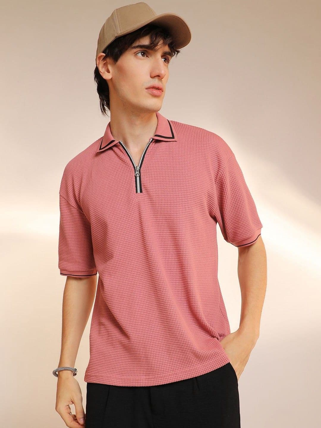 CAHOOT Men Solid Polo Collar Cotton T-shirt - view 1
