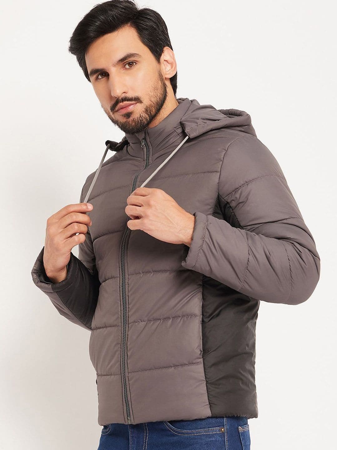 VERO AMORE Men Colourblocked Hooded Puffer Jacket - view 1