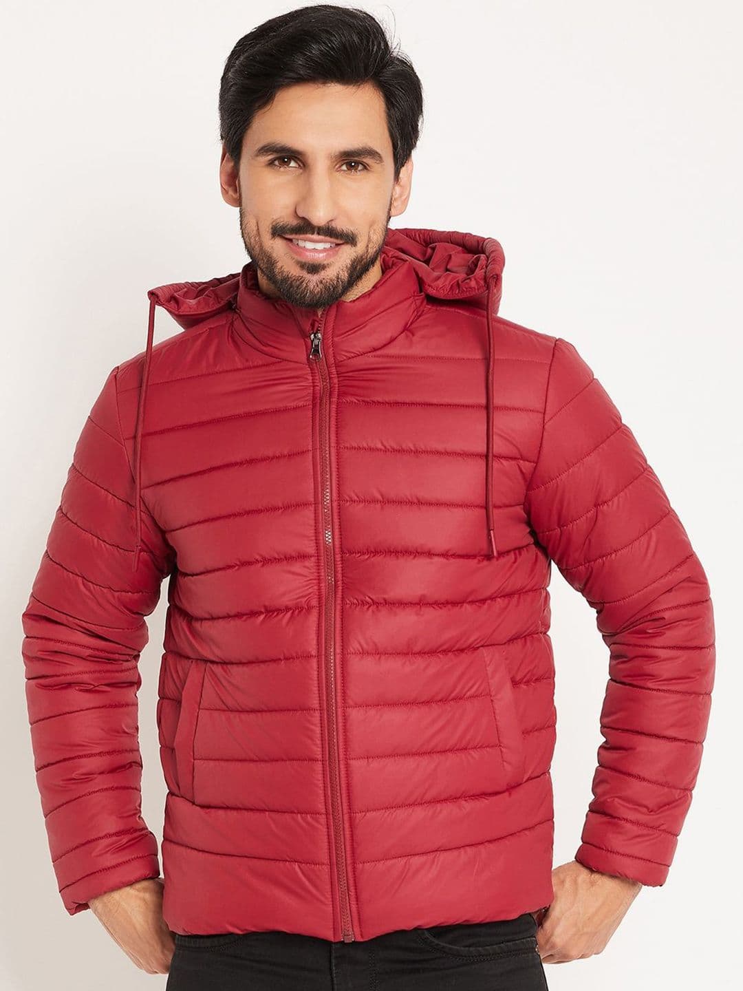 VERO AMORE Men Solid Hooded Quilted Jacket - view 1