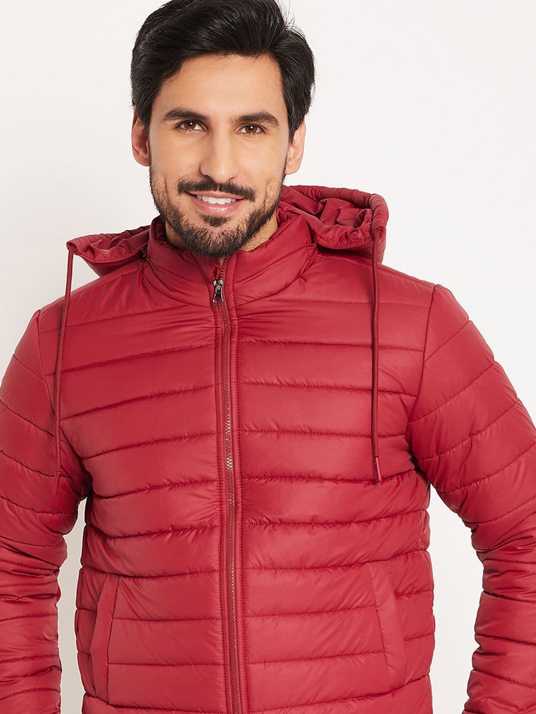 VERO AMORE Men Solid Hooded Quilted Jacket - view 1